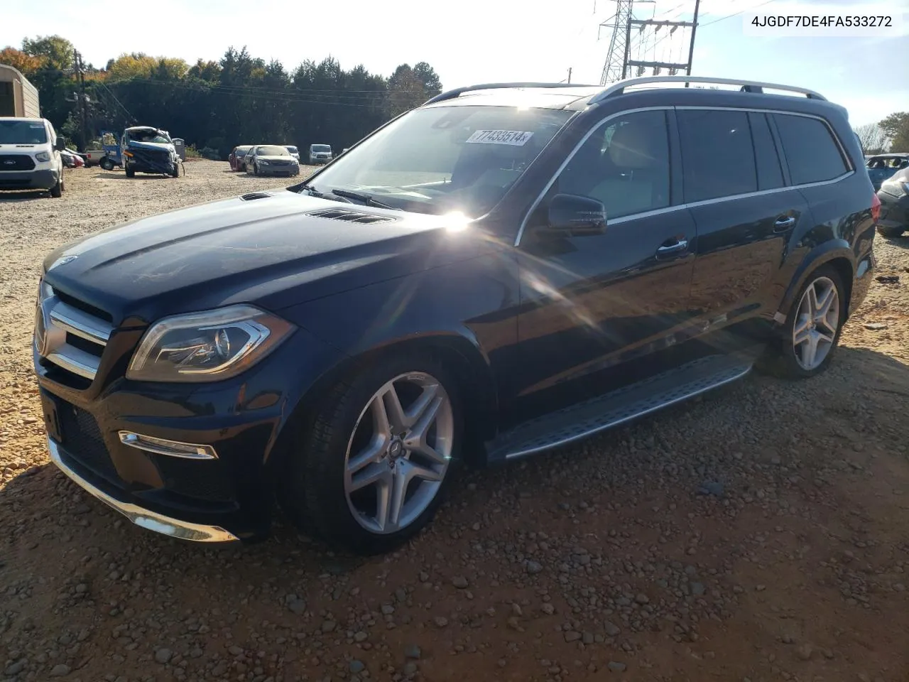 2015 Mercedes-Benz Gl 550 4Matic VIN: 4JGDF7DE4FA533272 Lot: 77433514