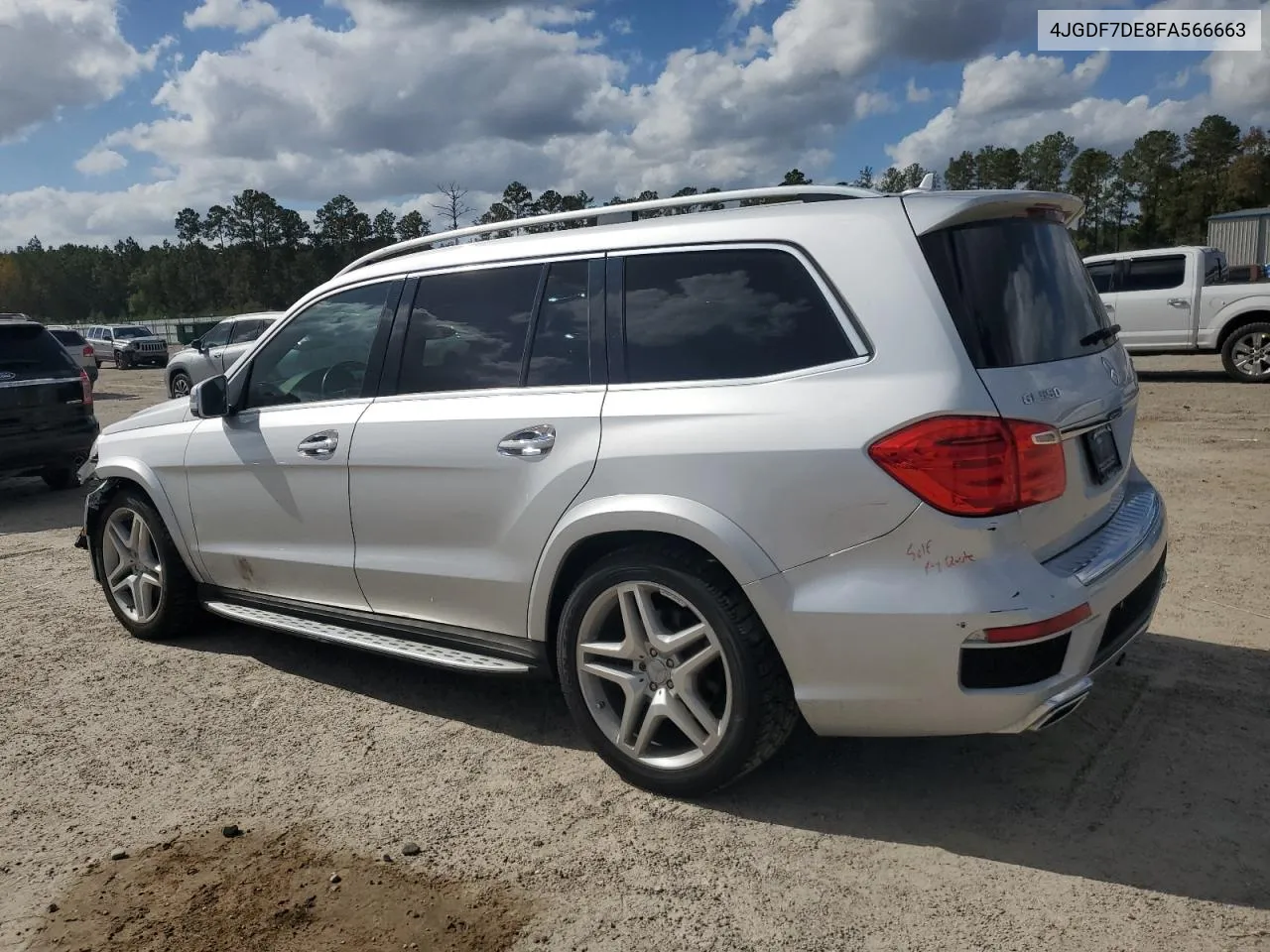 2015 Mercedes-Benz Gl 550 4Matic VIN: 4JGDF7DE8FA566663 Lot: 77823464