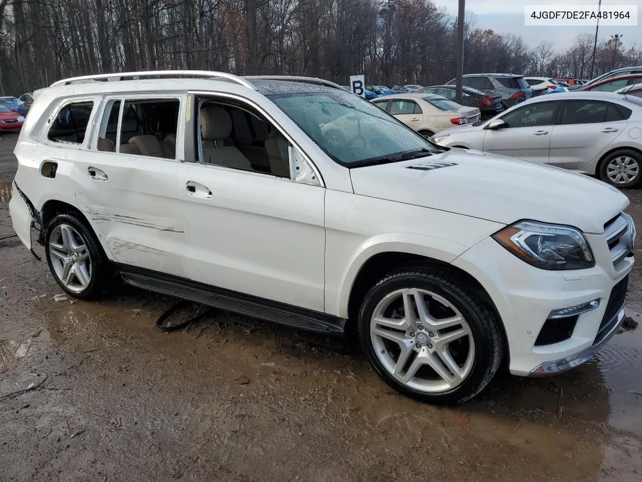 2015 Mercedes-Benz Gl 550 4Matic VIN: 4JGDF7DE2FA481964 Lot: 78485424