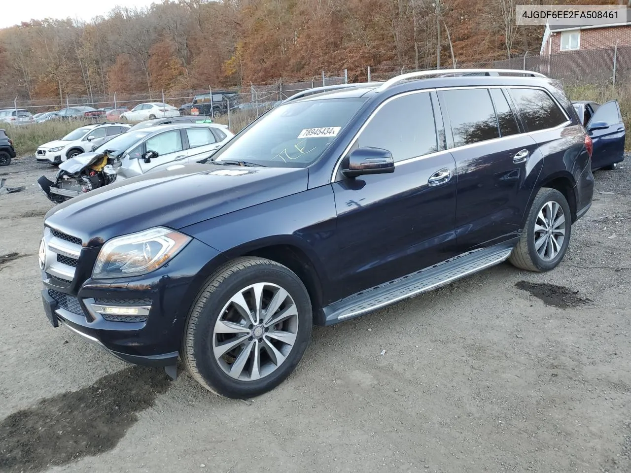 2015 Mercedes-Benz Gl 450 4Matic VIN: 4JGDF6EE2FA508461 Lot: 78945434