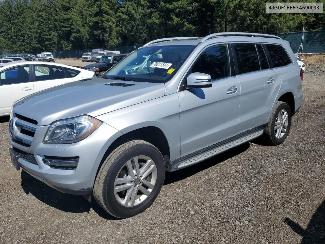 2016 Mercedes-Benz Gl 350 Bluetec VIN: 4JGDF2EE6GA690093 Lot: 70242344