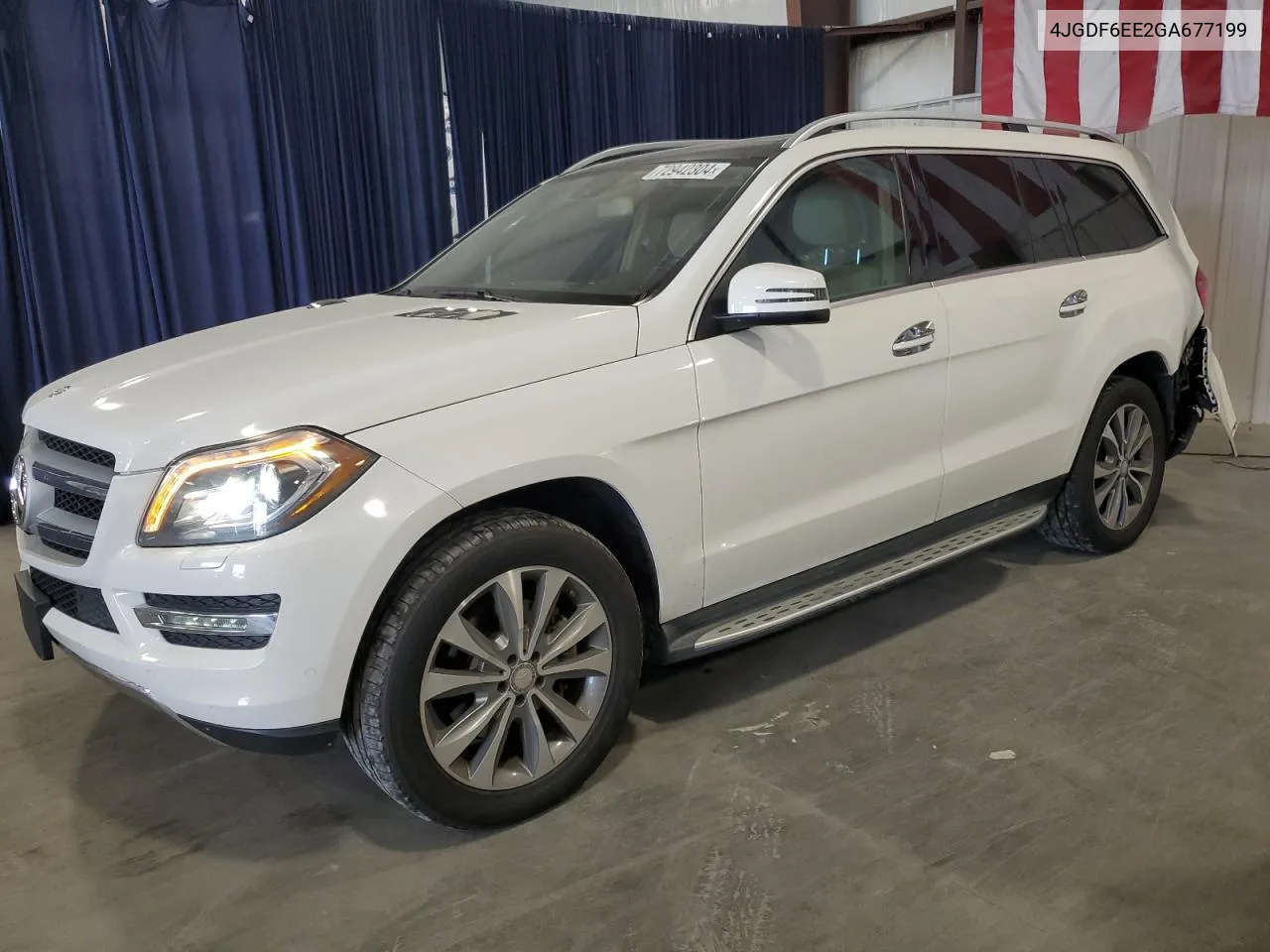 2016 Mercedes-Benz Gl 450 4Matic VIN: 4JGDF6EE2GA677199 Lot: 72942304