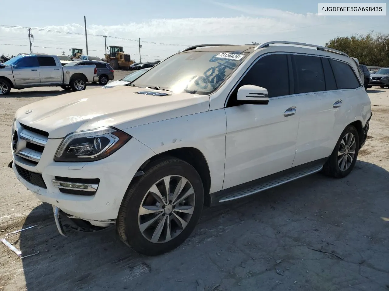 2016 Mercedes-Benz Gl 450 4Matic VIN: 4JGDF6EE5GA698435 Lot: 73156434