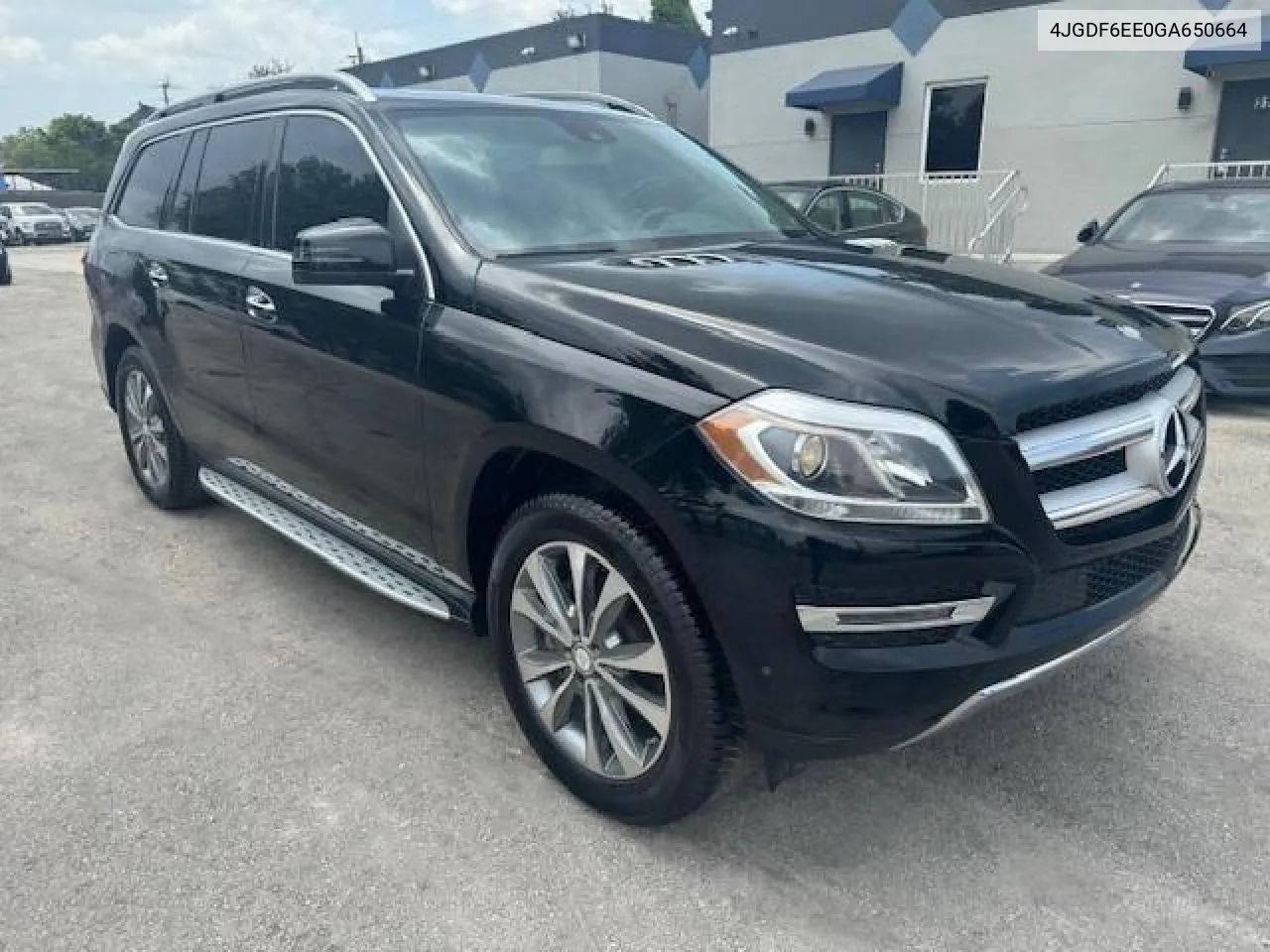 2016 Mercedes-Benz Gl 450 4Matic VIN: 4JGDF6EE0GA650664 Lot: 73692024