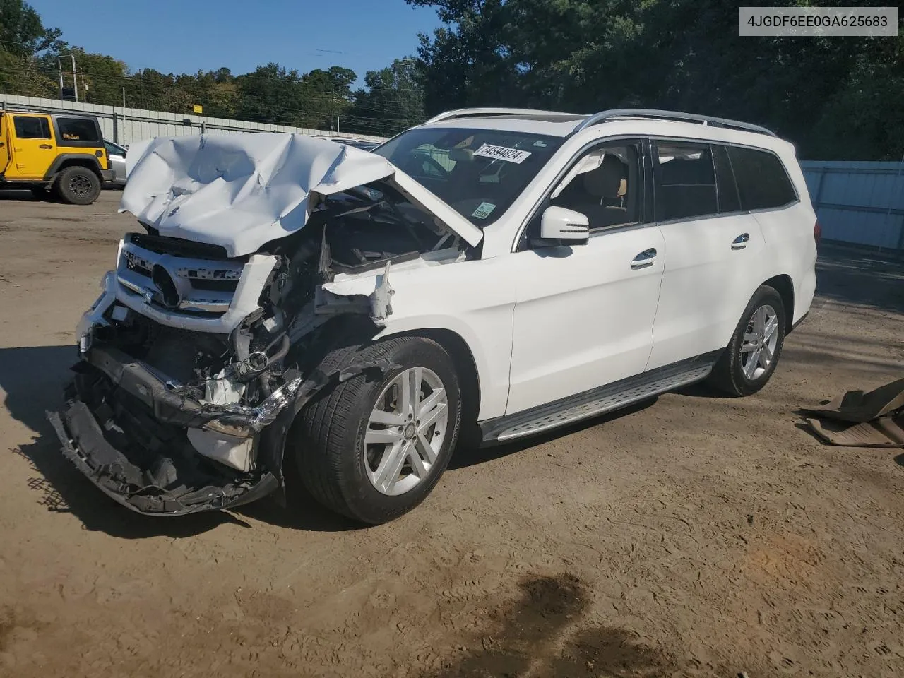 2016 Mercedes-Benz Gl 450 4Matic VIN: 4JGDF6EE0GA625683 Lot: 74594824