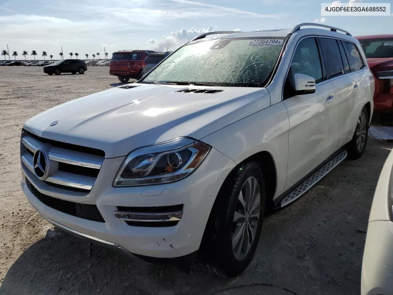 2016 Mercedes-Benz Gl 450 4Matic VIN: 4JGDF6EE3GA688552 Lot: 77364794