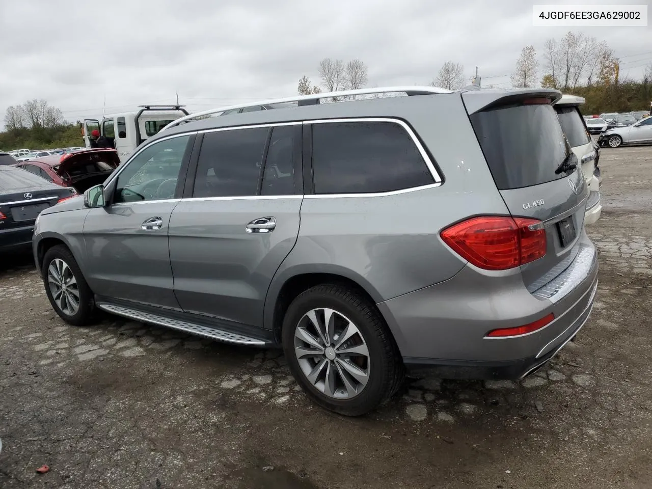 2016 Mercedes-Benz Gl 450 4Matic VIN: 4JGDF6EE3GA629002 Lot: 80864124