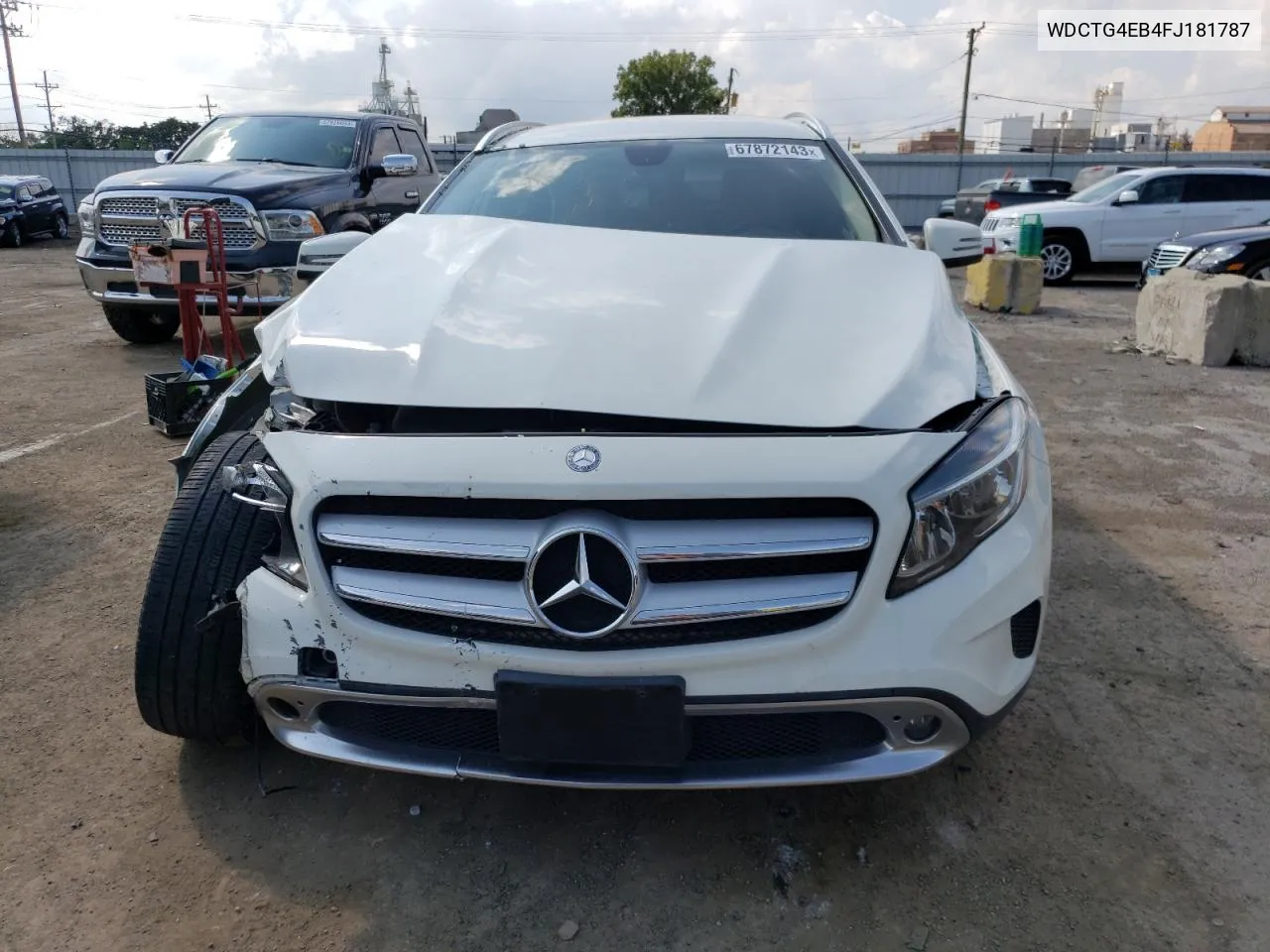 2015 Mercedes-Benz Gla 250 VIN: WDCTG4EB4FJ181787 Lot: 45005054