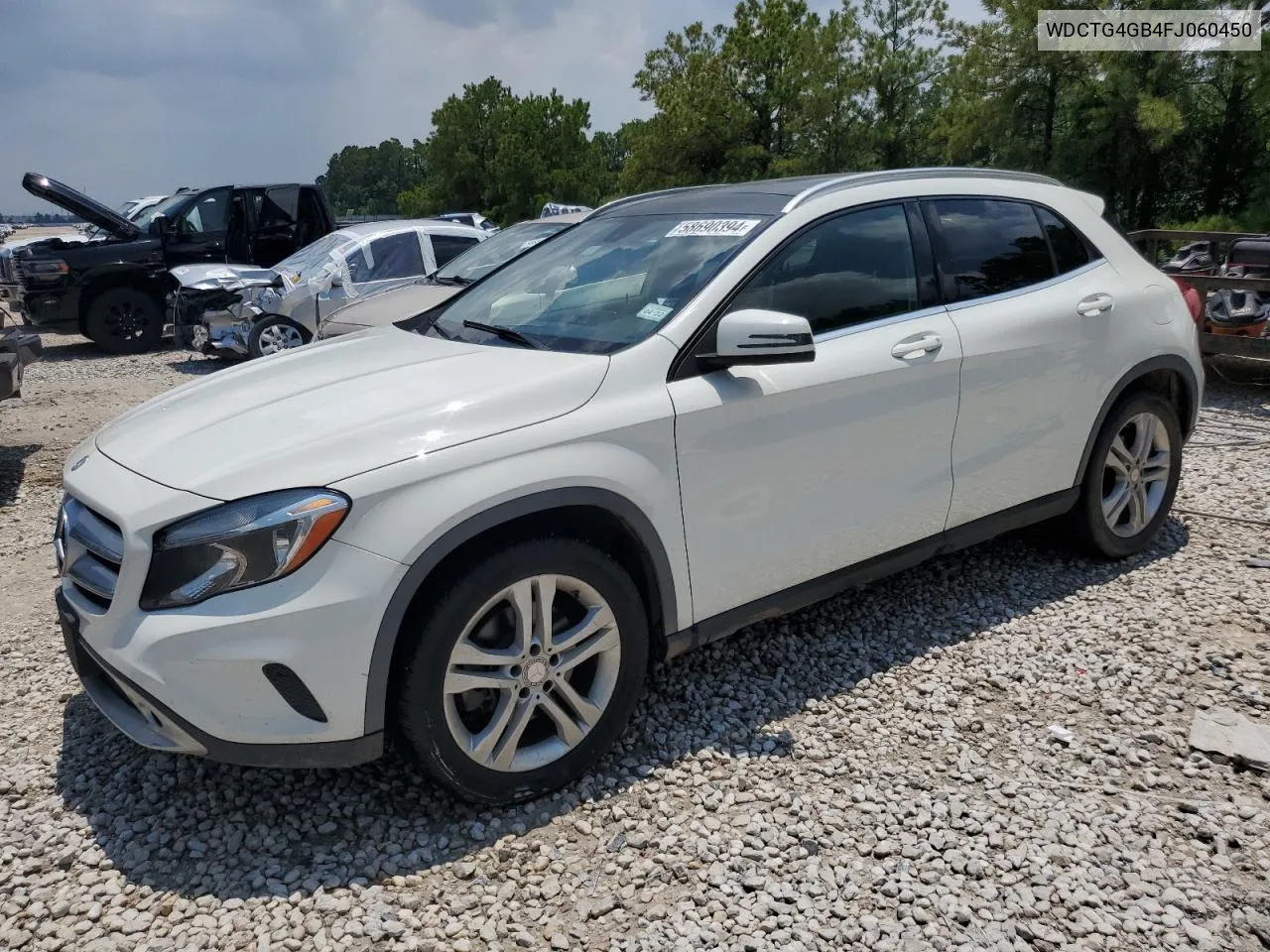 2015 Mercedes-Benz Gla 250 4Matic VIN: WDCTG4GB4FJ060450 Lot: 58690394