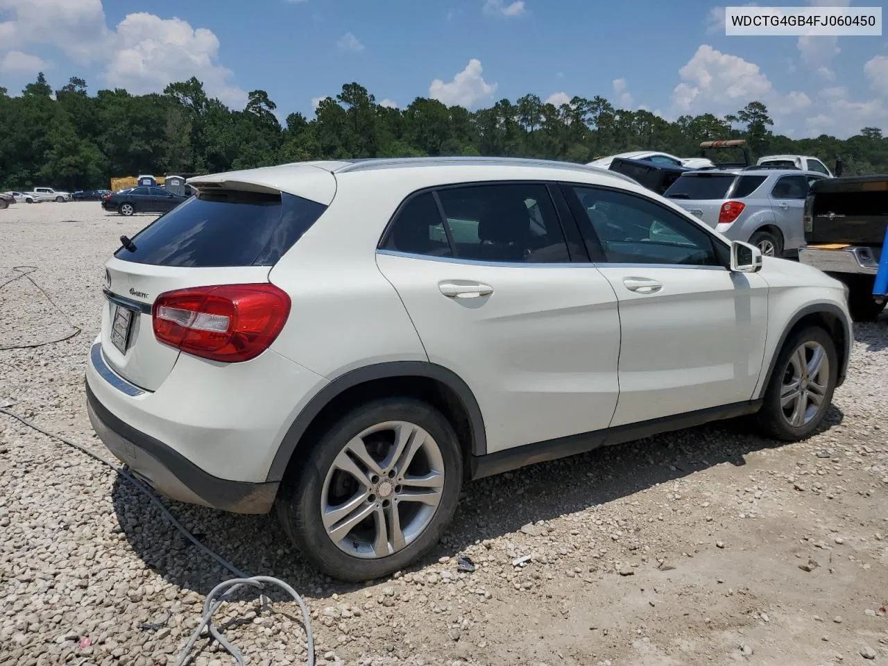 2015 Mercedes-Benz Gla 250 4Matic VIN: WDCTG4GB4FJ060450 Lot: 58690394