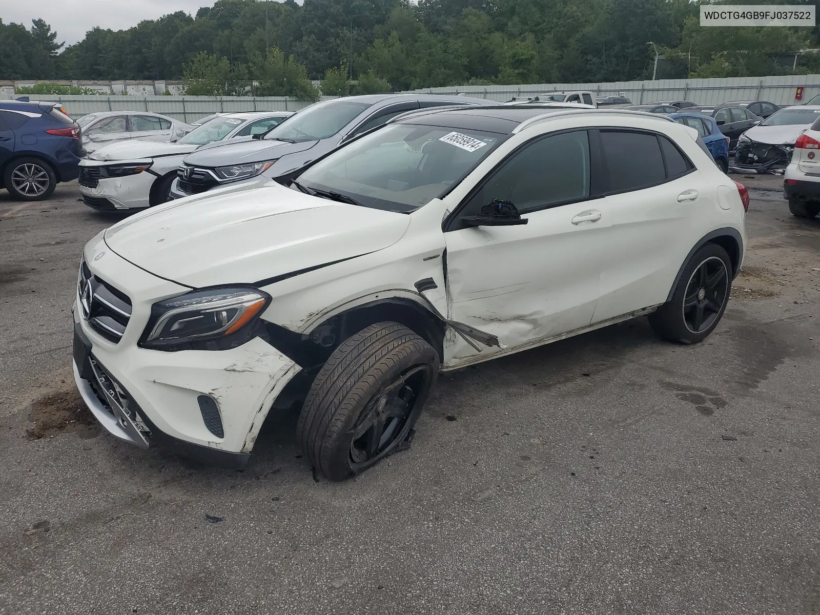 2015 Mercedes-Benz Gla 250 4Matic VIN: WDCTG4GB9FJ037522 Lot: 65059914