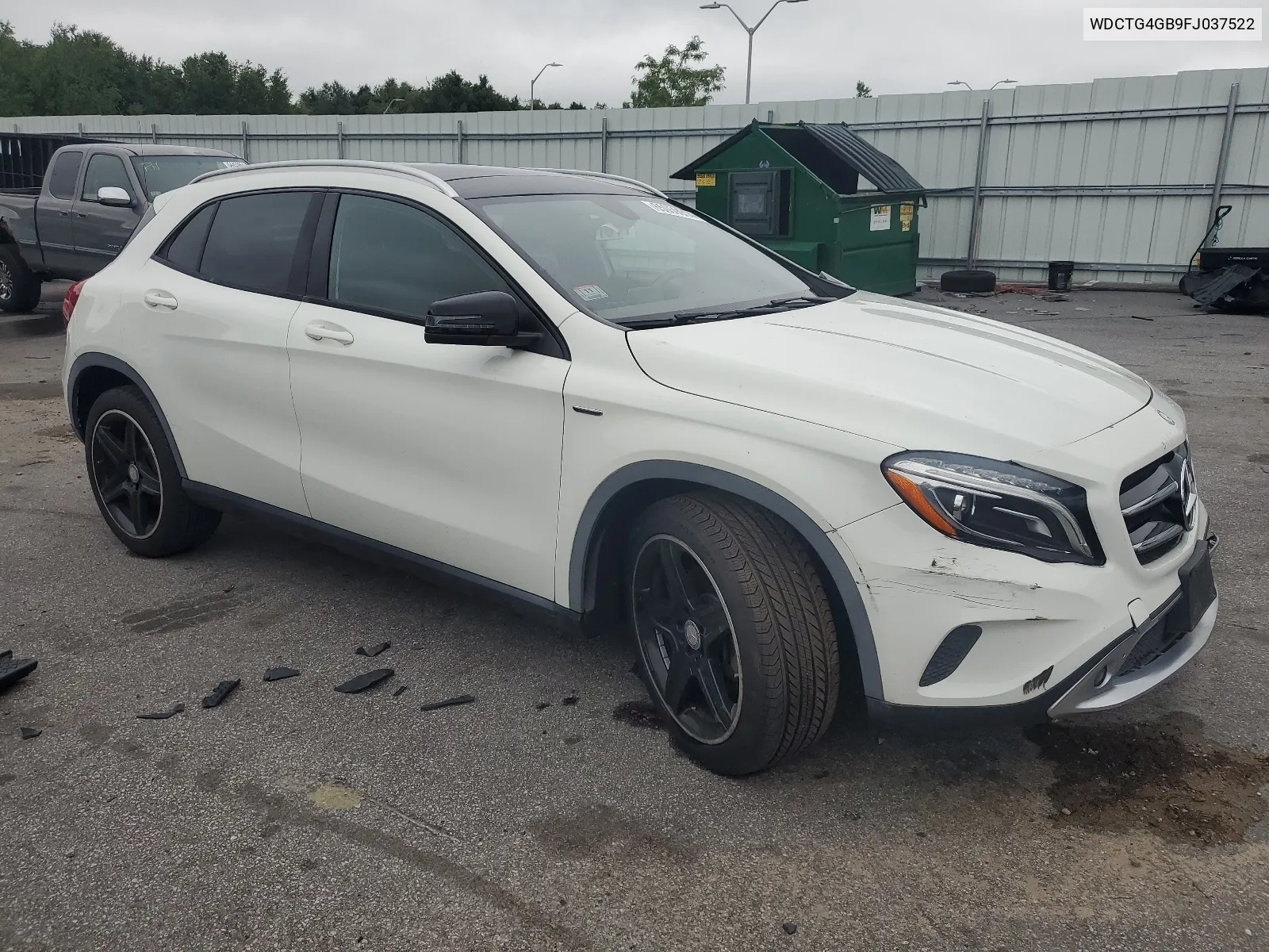 2015 Mercedes-Benz Gla 250 4Matic VIN: WDCTG4GB9FJ037522 Lot: 65059914