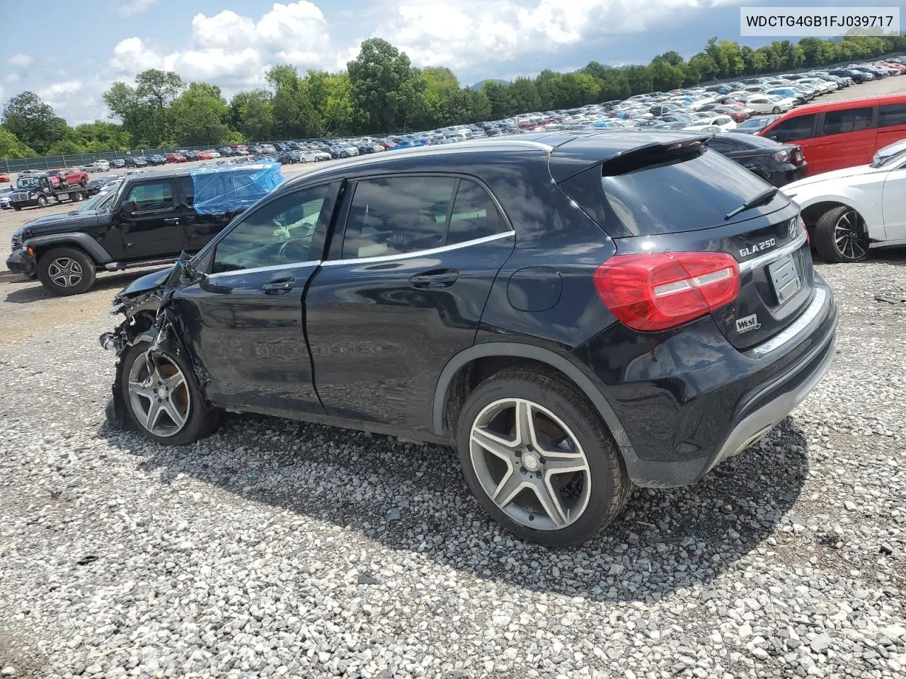 2015 Mercedes-Benz Gla 250 4Matic VIN: WDCTG4GB1FJ039717 Lot: 65111914