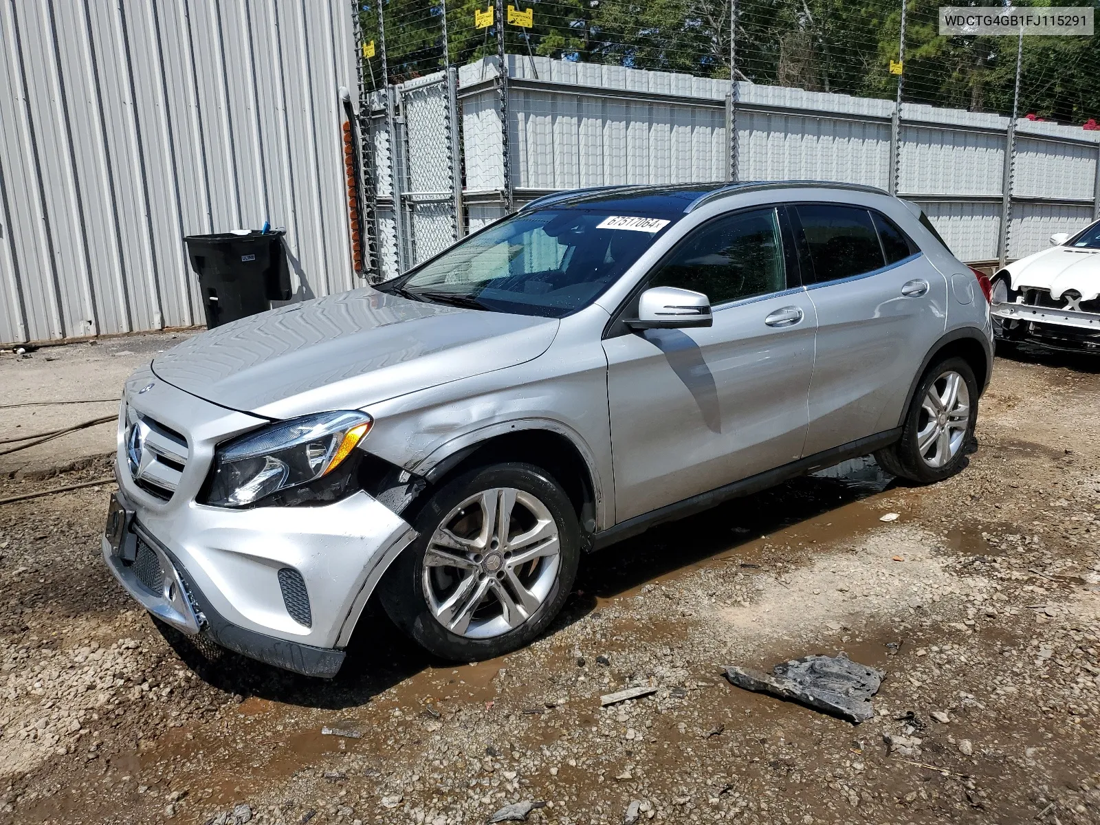 2015 Mercedes-Benz Gla 250 4Matic VIN: WDCTG4GB1FJ115291 Lot: 67517064