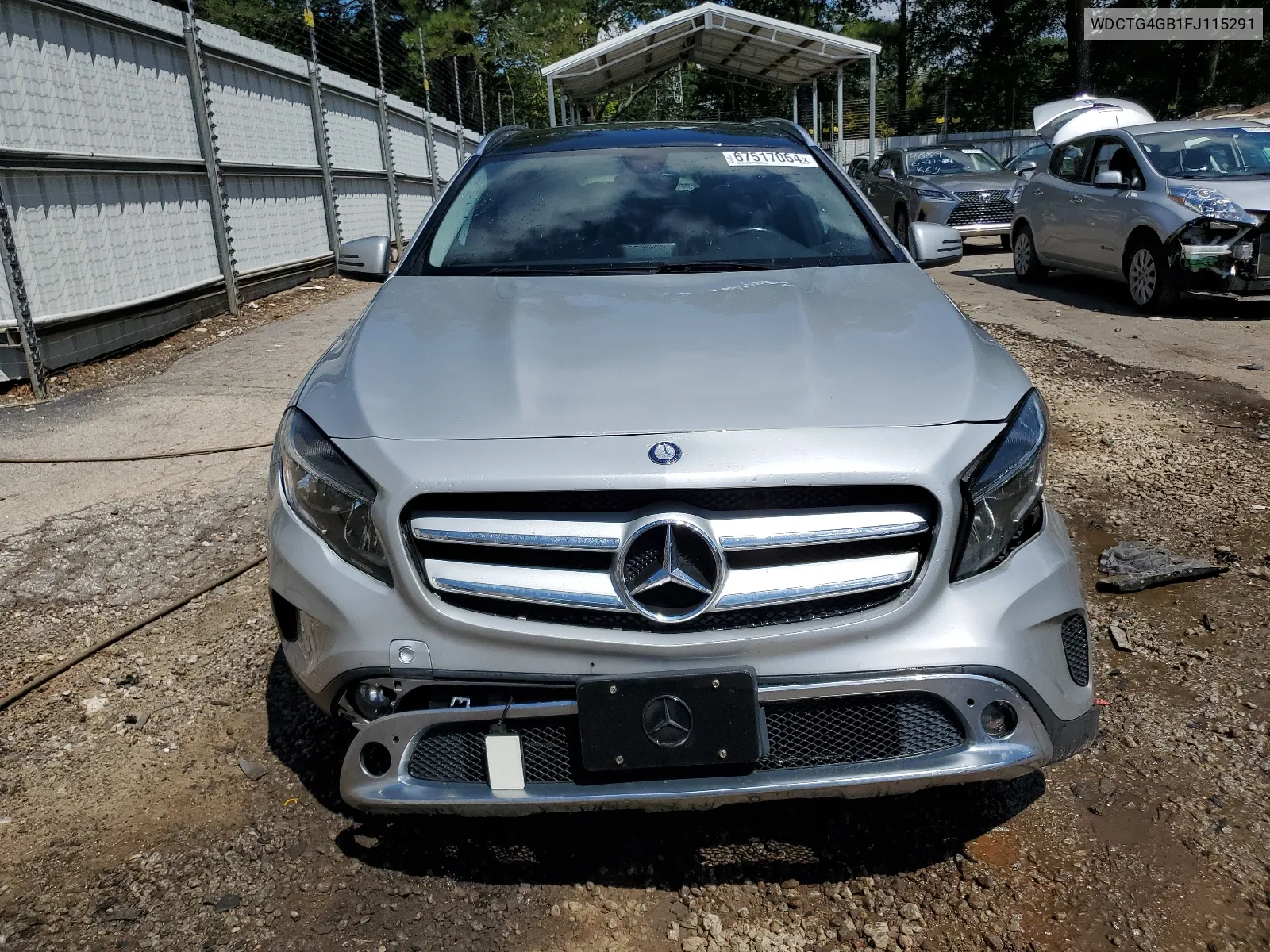 2015 Mercedes-Benz Gla 250 4Matic VIN: WDCTG4GB1FJ115291 Lot: 67517064