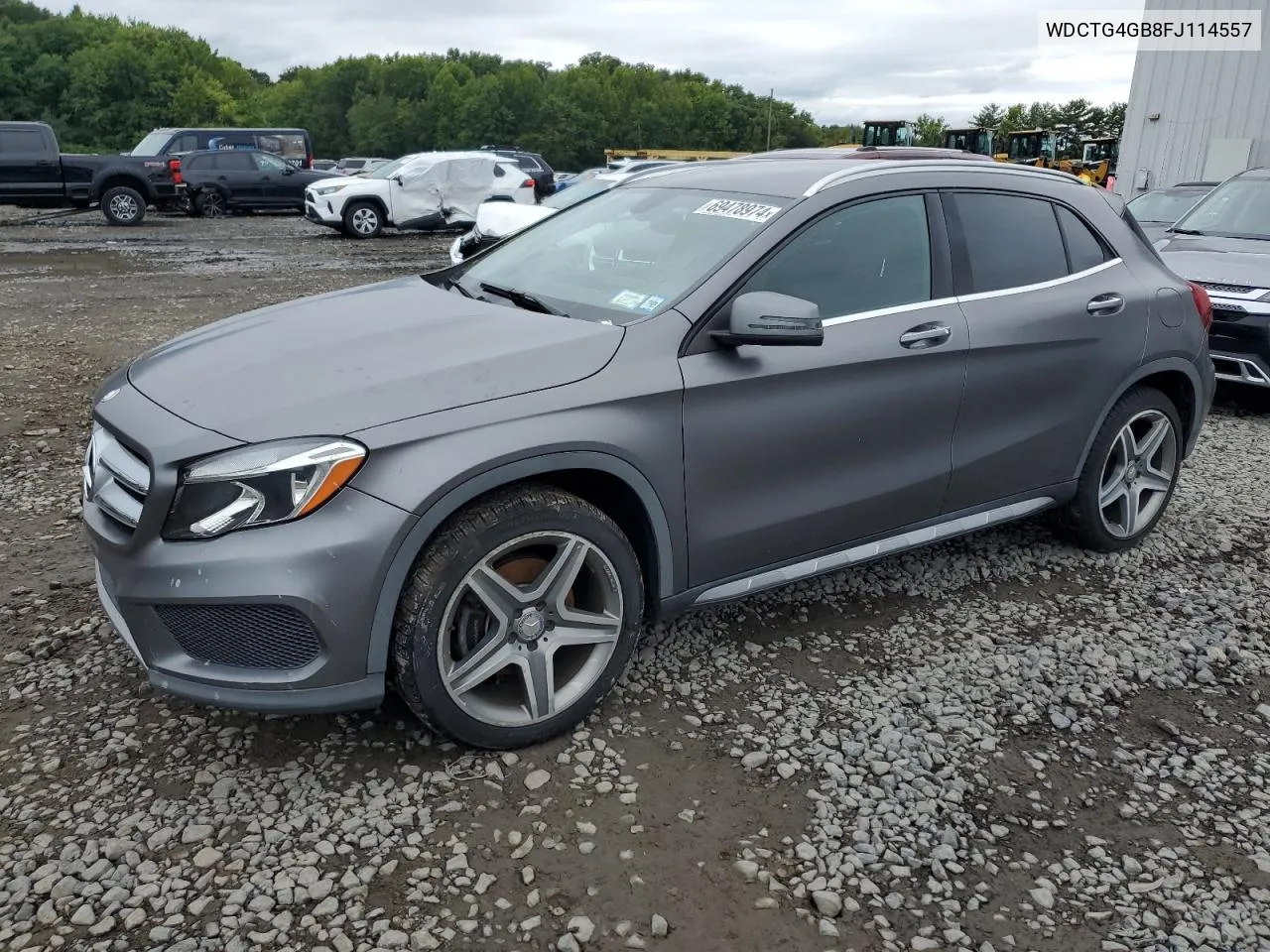 2015 Mercedes-Benz Gla 250 4Matic VIN: WDCTG4GB8FJ114557 Lot: 69478974