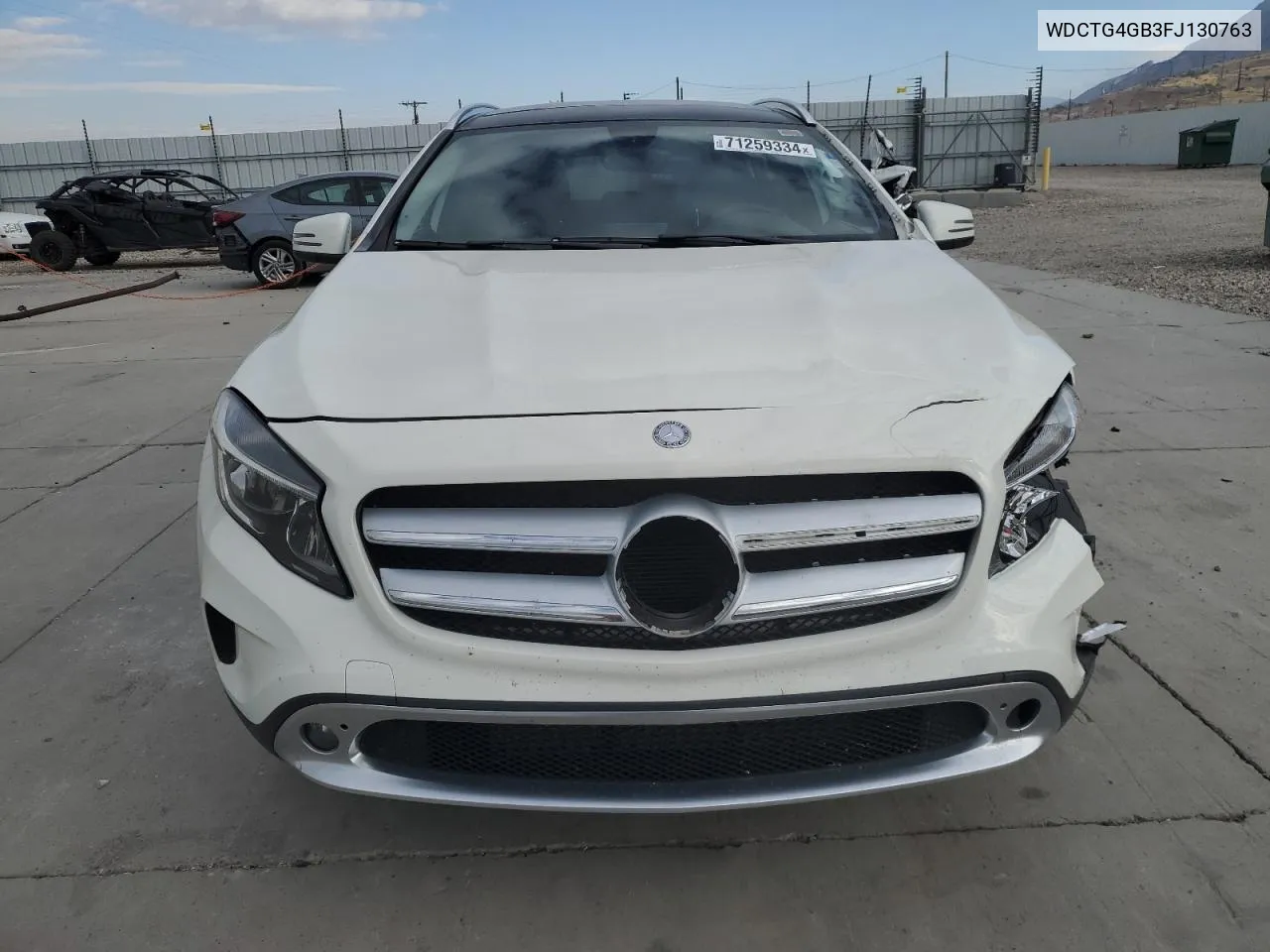 2015 Mercedes-Benz Gla 250 4Matic VIN: WDCTG4GB3FJ130763 Lot: 71259334