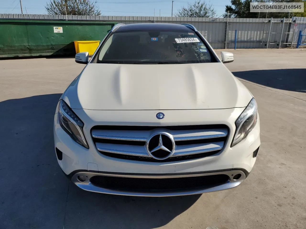 2015 Mercedes-Benz Gla 250 VIN: WDCTG4EB3FJ168545 Lot: 73485634