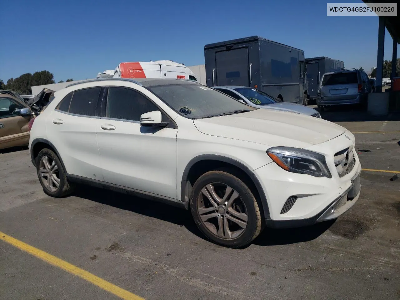 2015 Mercedes-Benz Gla 250 4Matic VIN: WDCTG4GB2FJ100220 Lot: 74540964