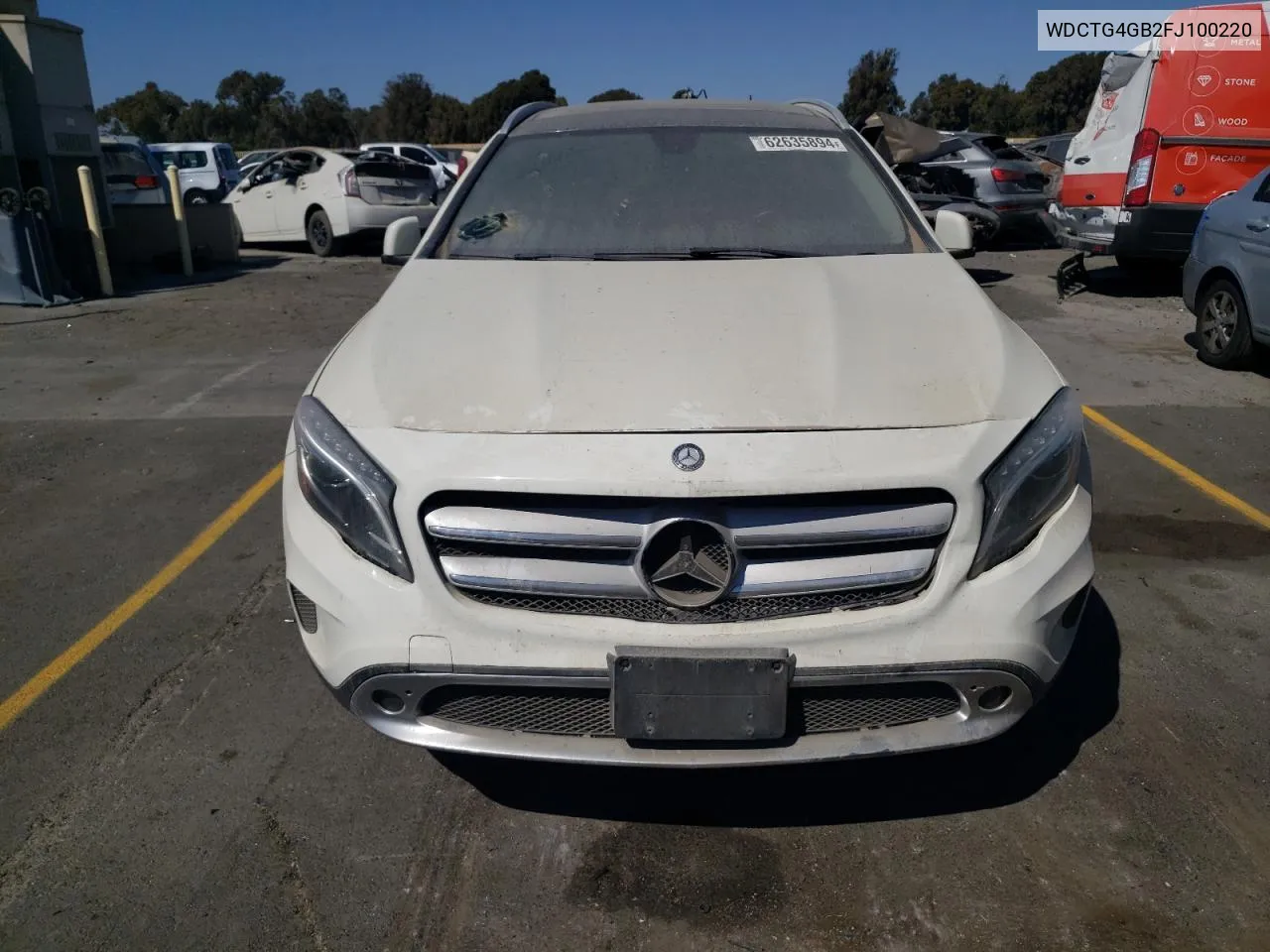 2015 Mercedes-Benz Gla 250 4Matic VIN: WDCTG4GB2FJ100220 Lot: 74540964