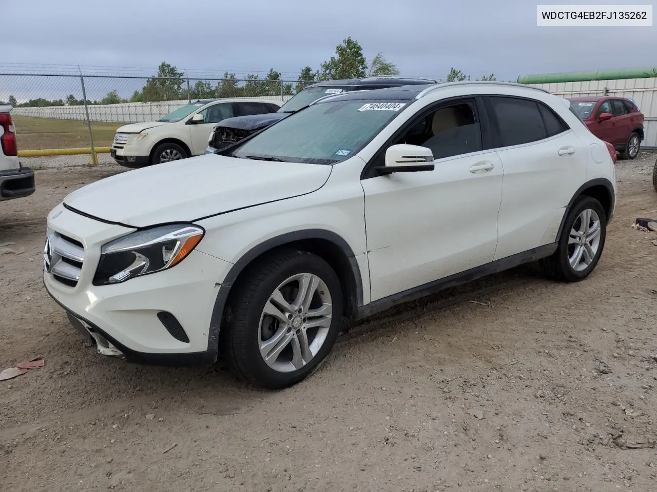 2015 Mercedes-Benz Gla 250 VIN: WDCTG4EB2FJ135262 Lot: 74640404