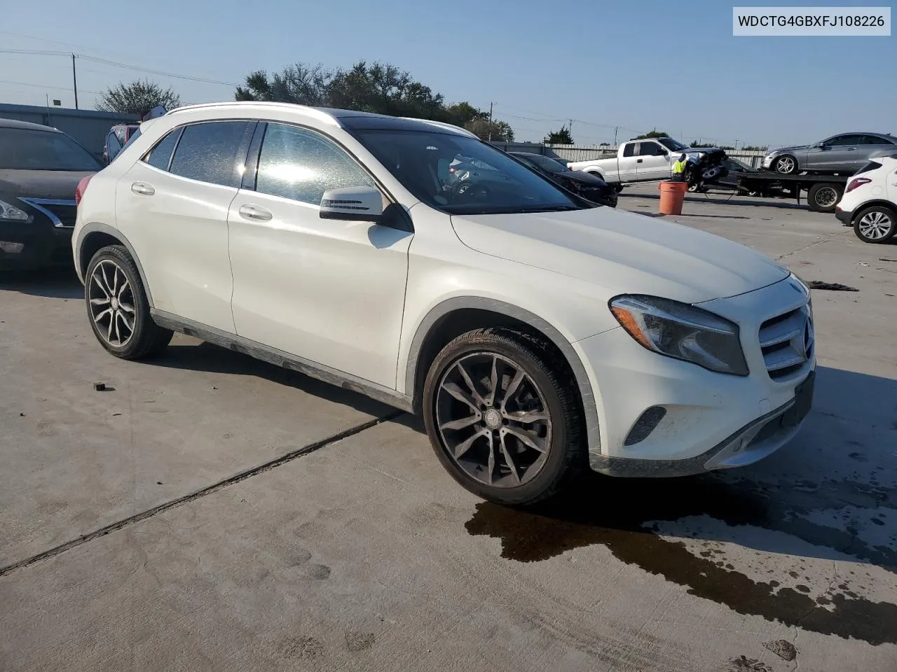 2015 Mercedes-Benz Gla 250 4Matic VIN: WDCTG4GBXFJ108226 Lot: 74791844