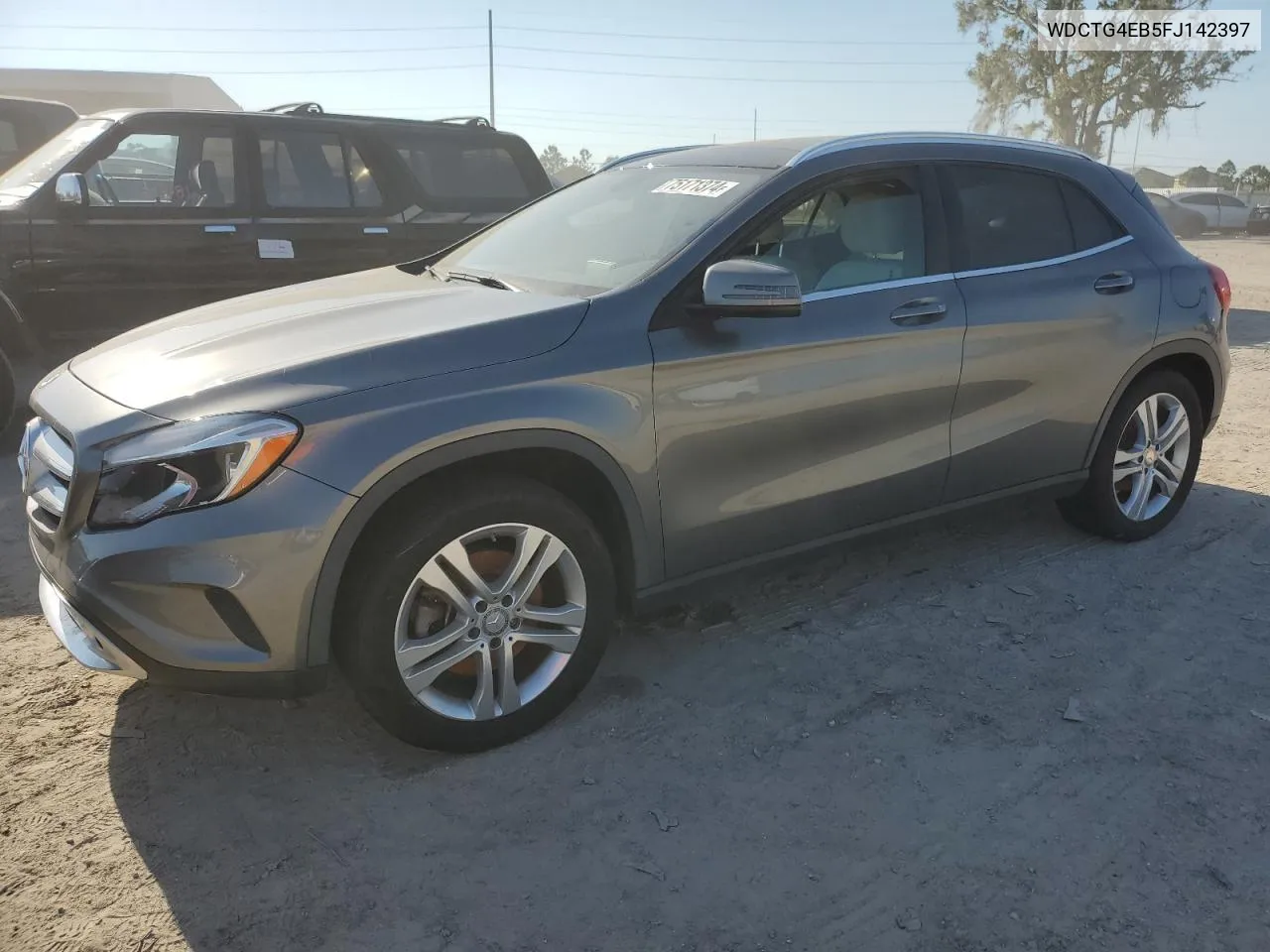 2015 Mercedes-Benz Gla 250 VIN: WDCTG4EB5FJ142397 Lot: 75171374