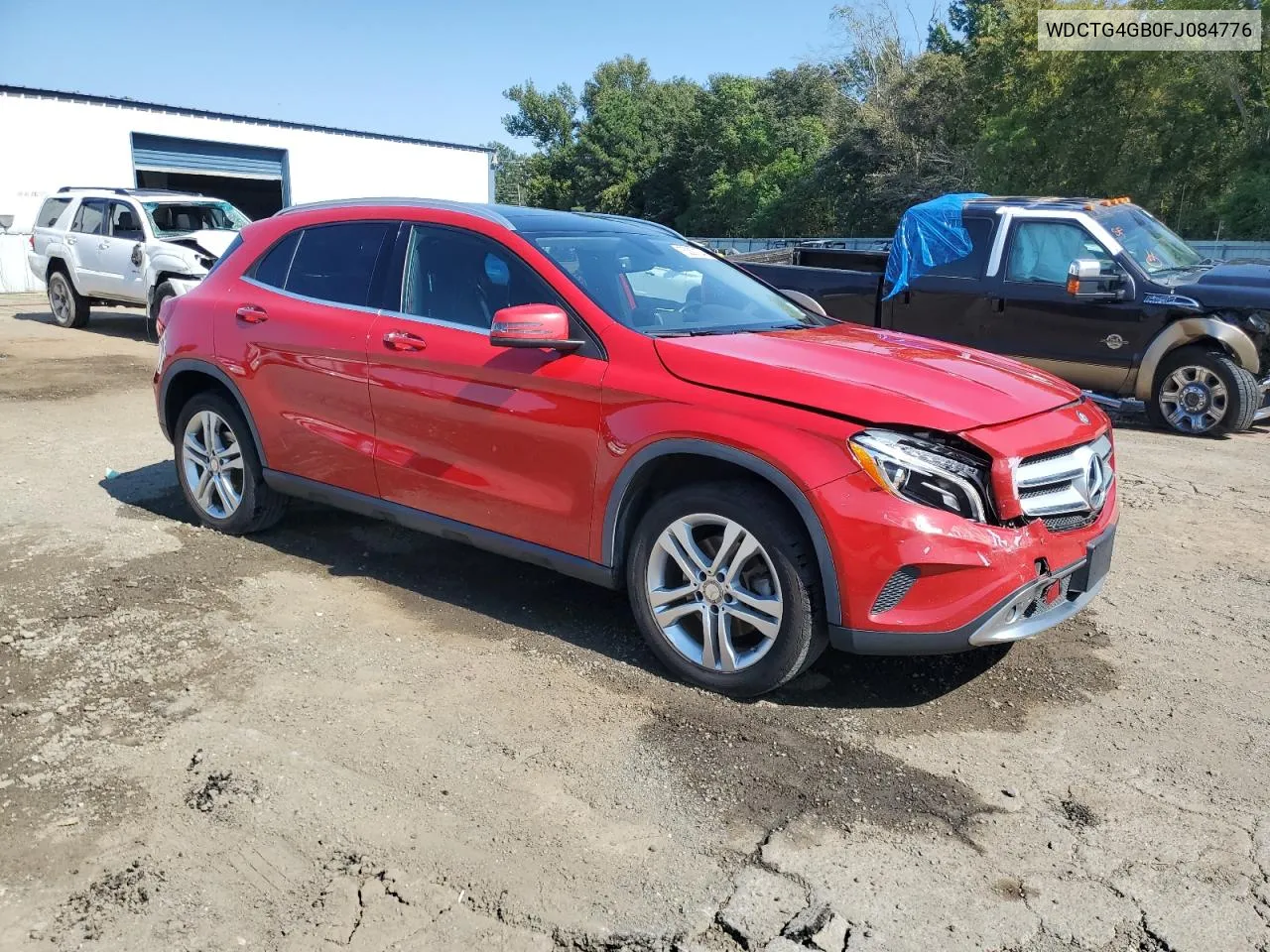 2015 Mercedes-Benz Gla 250 4Matic VIN: WDCTG4GB0FJ084776 Lot: 75332184