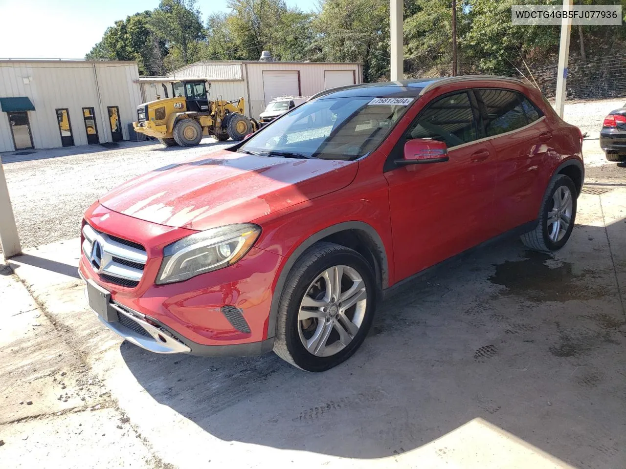 2015 Mercedes-Benz Gla 250 4Matic VIN: WDCTG4GB5FJ077936 Lot: 75817504