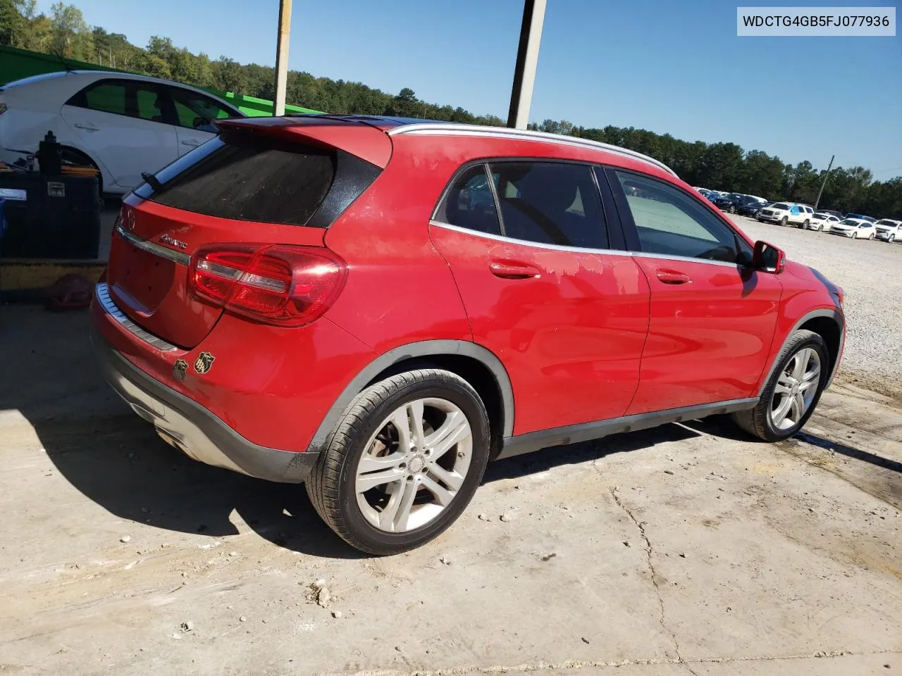 2015 Mercedes-Benz Gla 250 4Matic VIN: WDCTG4GB5FJ077936 Lot: 75817504