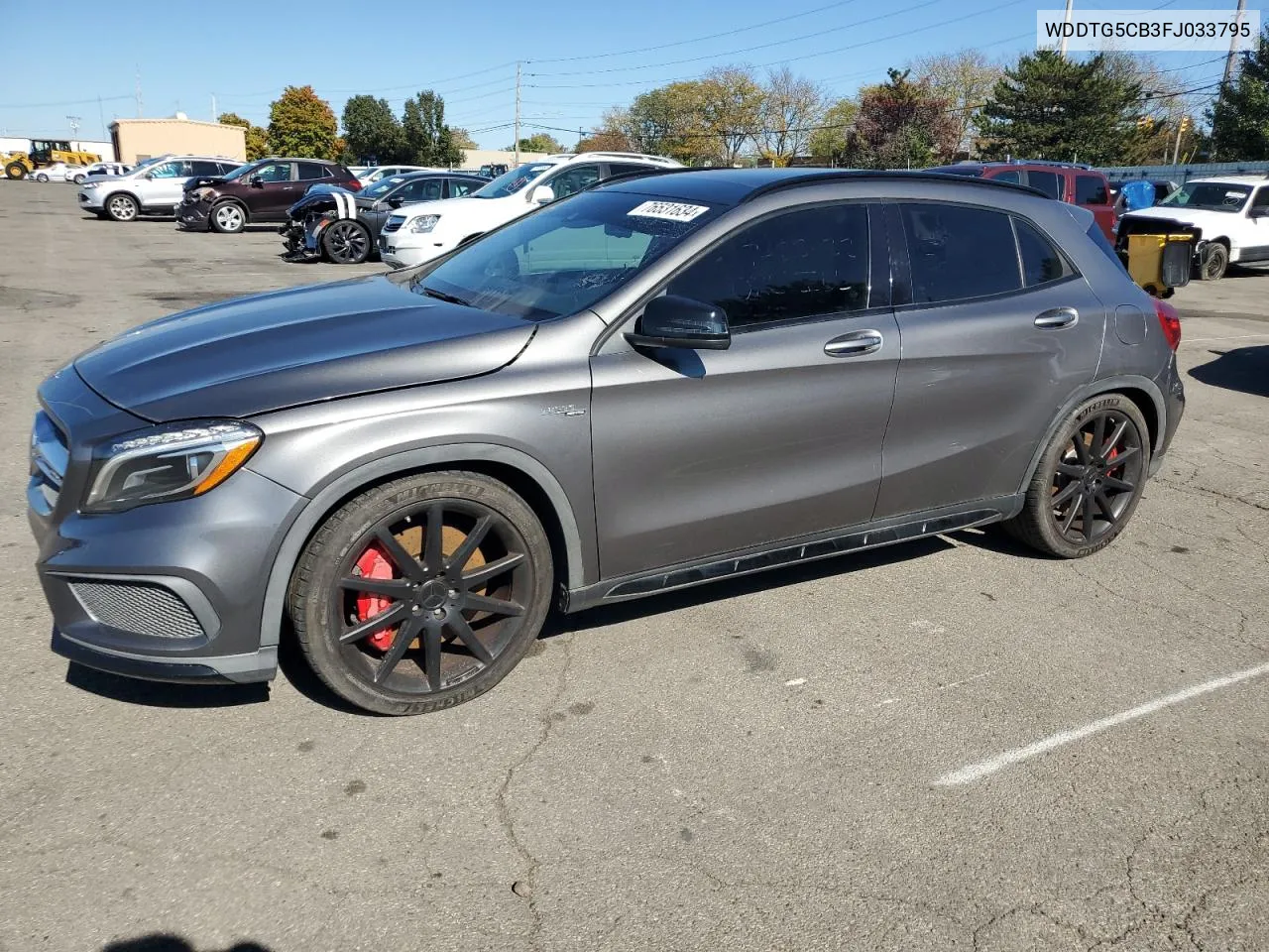 2015 Mercedes-Benz Gla 45 Amg VIN: WDDTG5CB3FJ033795 Lot: 76531634