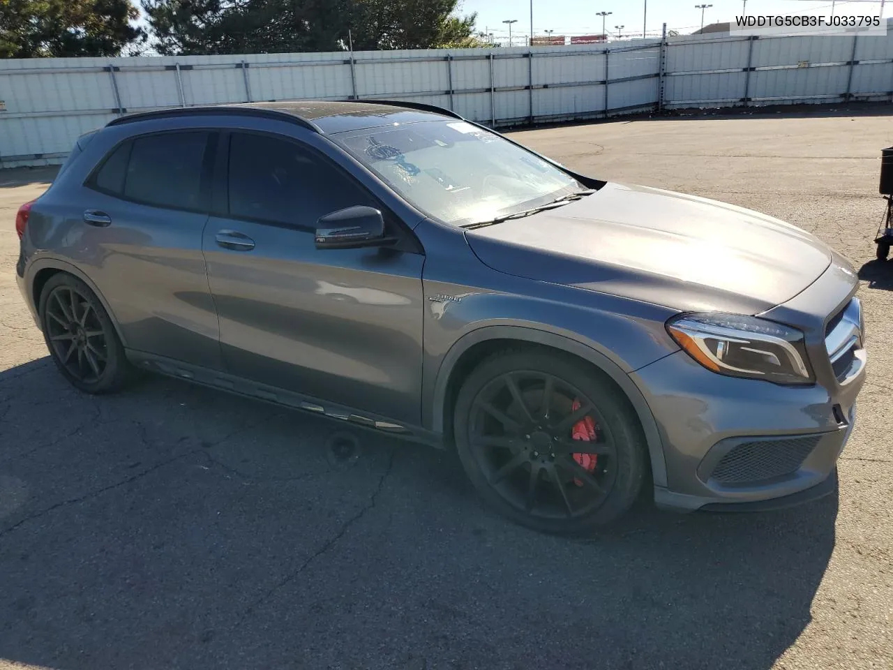 2015 Mercedes-Benz Gla 45 Amg VIN: WDDTG5CB3FJ033795 Lot: 76531634