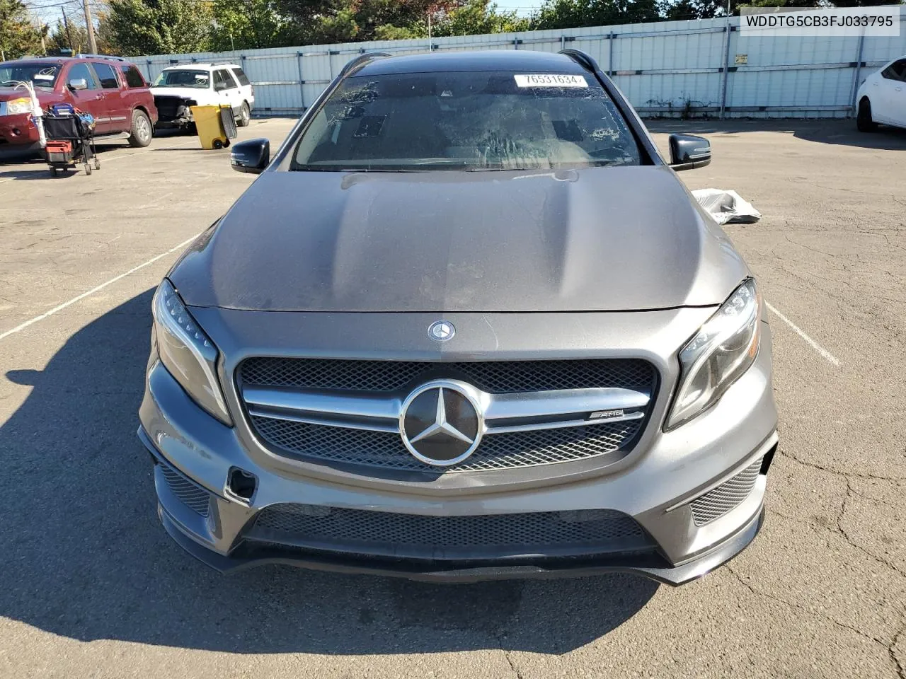 2015 Mercedes-Benz Gla 45 Amg VIN: WDDTG5CB3FJ033795 Lot: 76531634