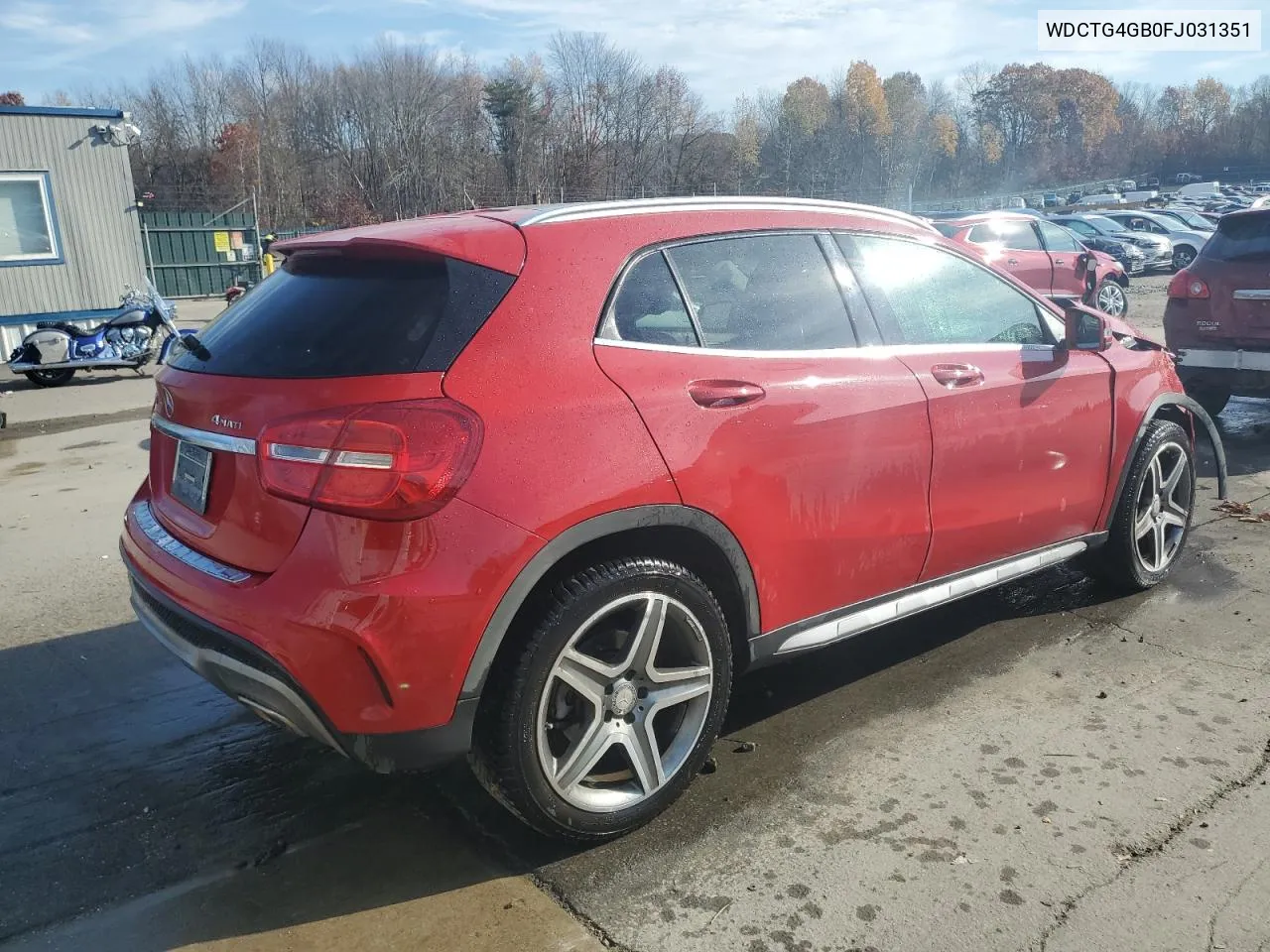 2015 Mercedes-Benz Gla 250 4Matic VIN: WDCTG4GB0FJ031351 Lot: 77833174