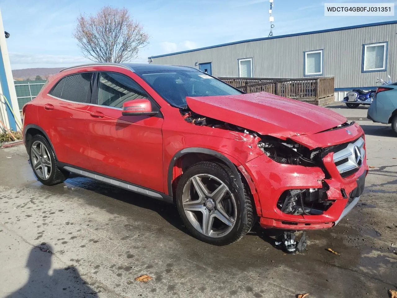 2015 Mercedes-Benz Gla 250 4Matic VIN: WDCTG4GB0FJ031351 Lot: 77833174