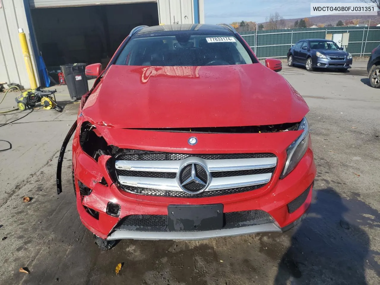 2015 Mercedes-Benz Gla 250 4Matic VIN: WDCTG4GB0FJ031351 Lot: 77833174