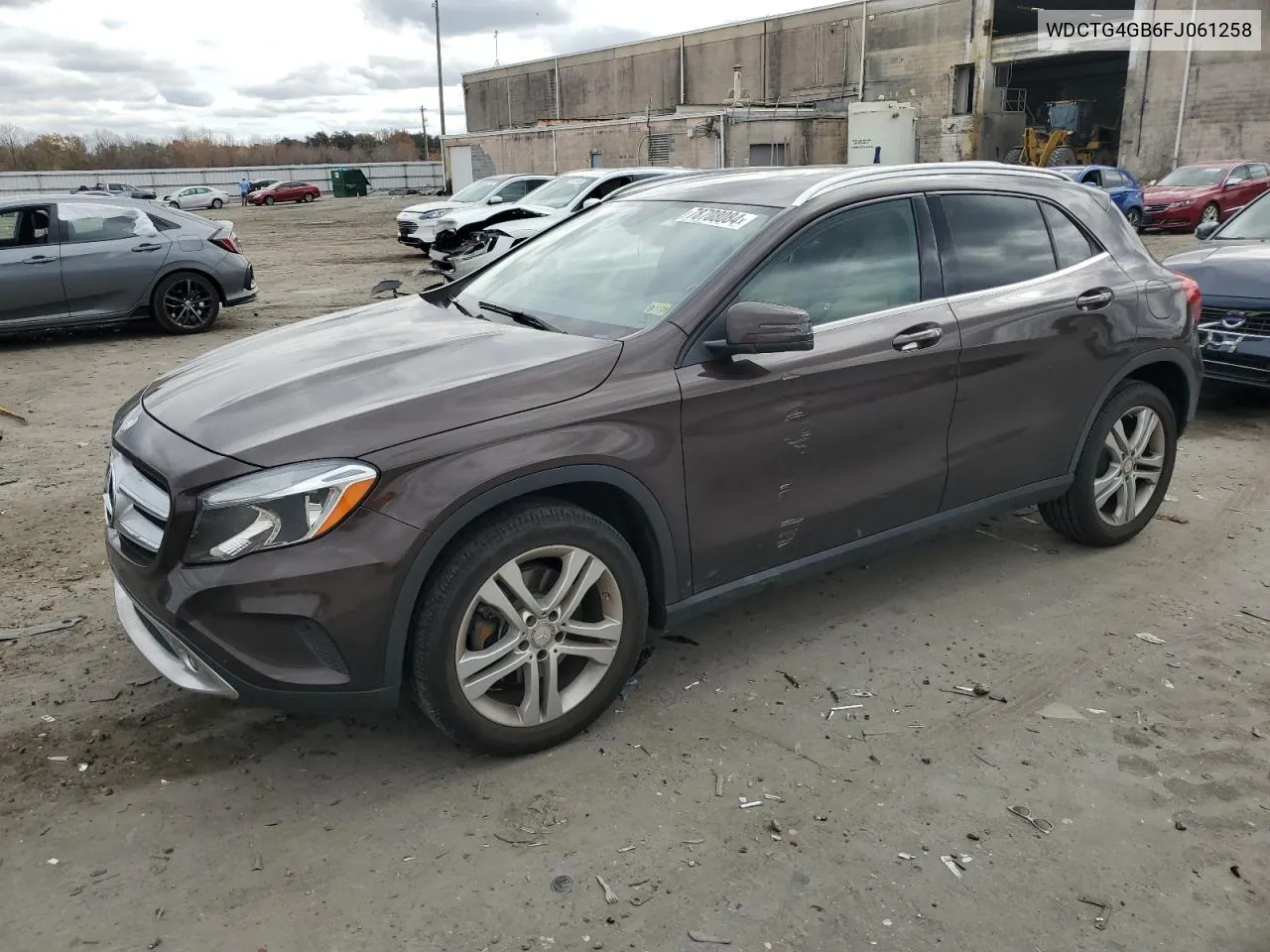 2015 Mercedes-Benz Gla 250 4Matic VIN: WDCTG4GB6FJ061258 Lot: 78708084