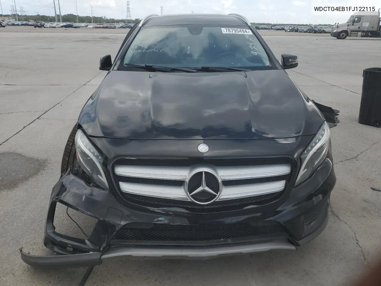 2015 Mercedes-Benz Gla 250 VIN: WDCTG4EB1FJ122115 Lot: 78795494