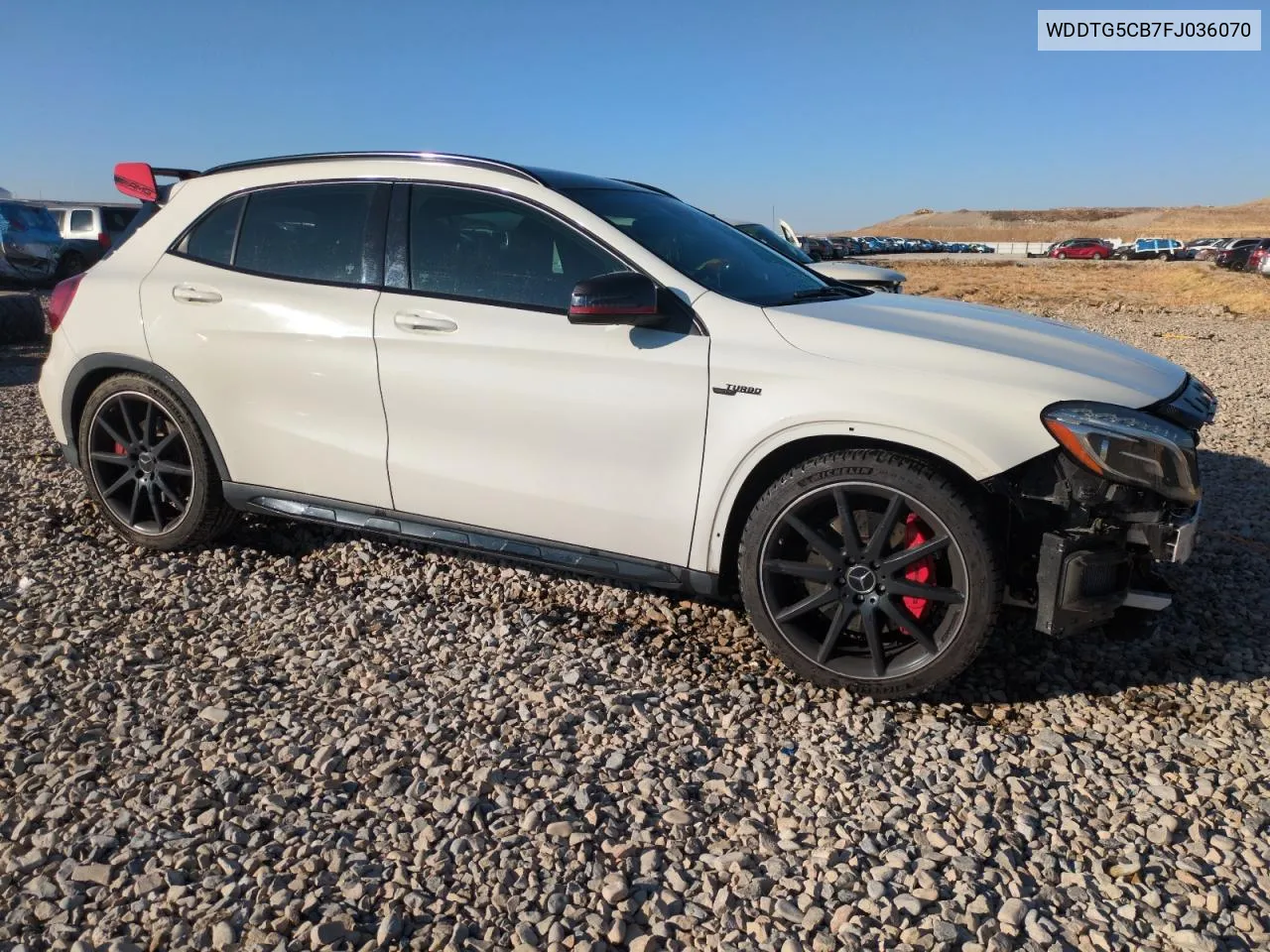 2015 Mercedes-Benz Gla 45 Amg VIN: WDDTG5CB7FJ036070 Lot: 79952284