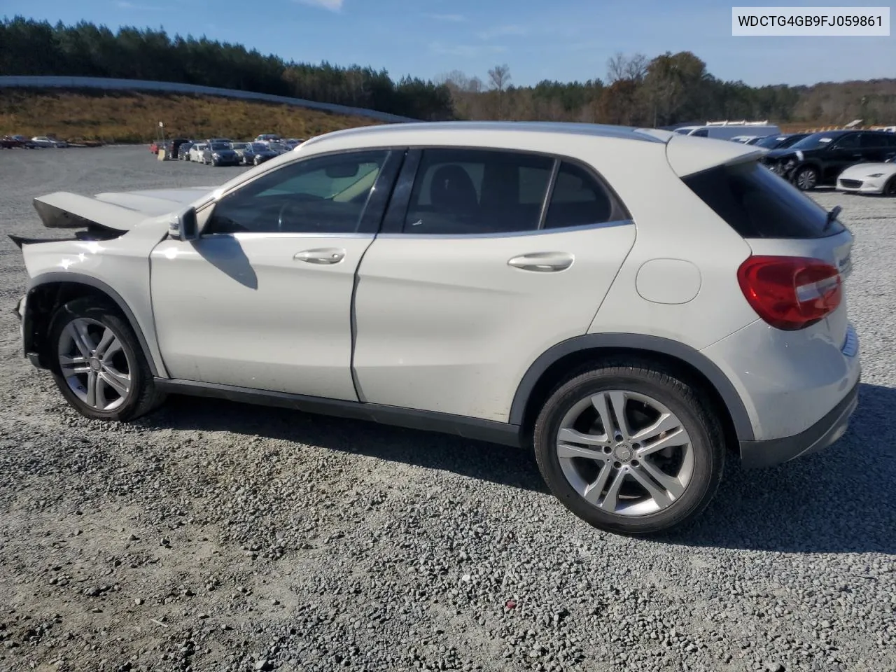 2015 Mercedes-Benz Gla 250 4Matic VIN: WDCTG4GB9FJ059861 Lot: 80038464