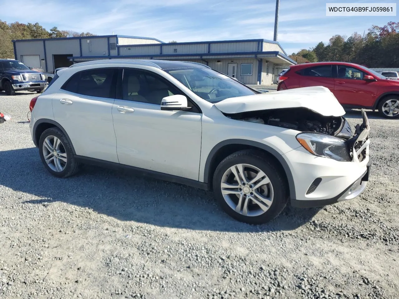 2015 Mercedes-Benz Gla 250 4Matic VIN: WDCTG4GB9FJ059861 Lot: 80038464