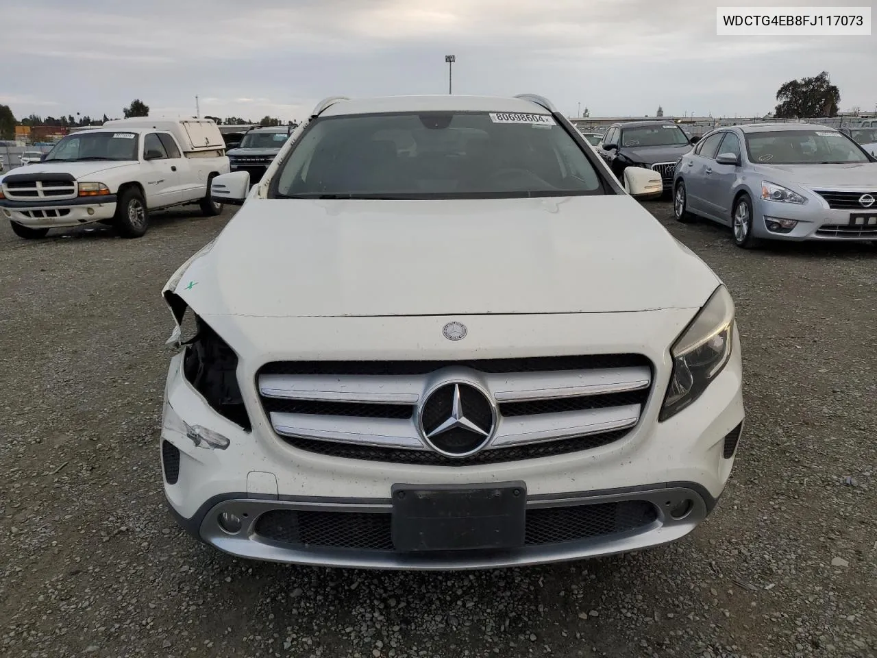 2015 Mercedes-Benz Gla 250 VIN: WDCTG4EB8FJ117073 Lot: 80698604