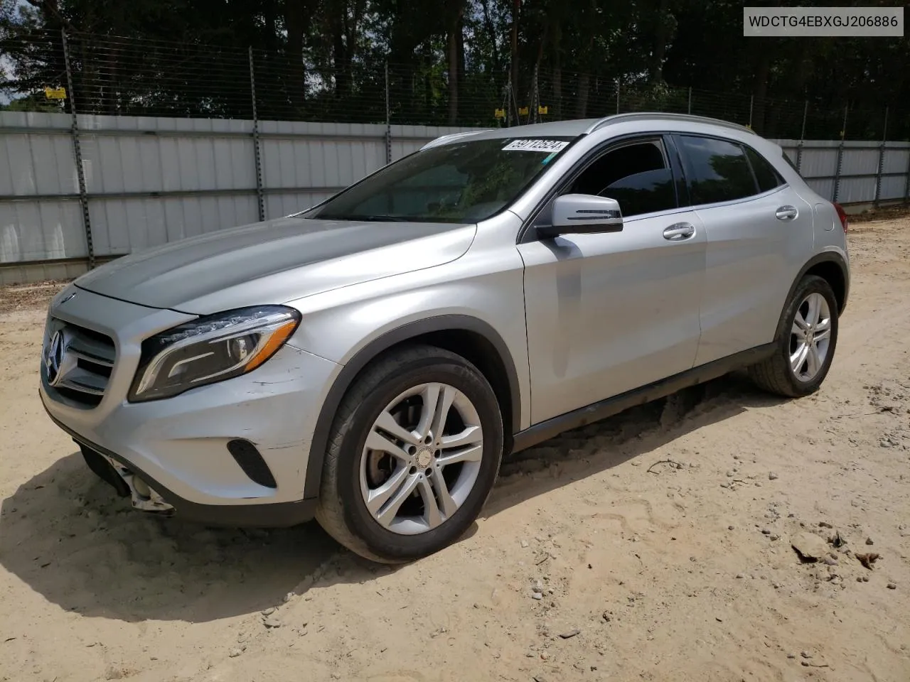 2016 Mercedes-Benz Gla 250 VIN: WDCTG4EBXGJ206886 Lot: 59712524