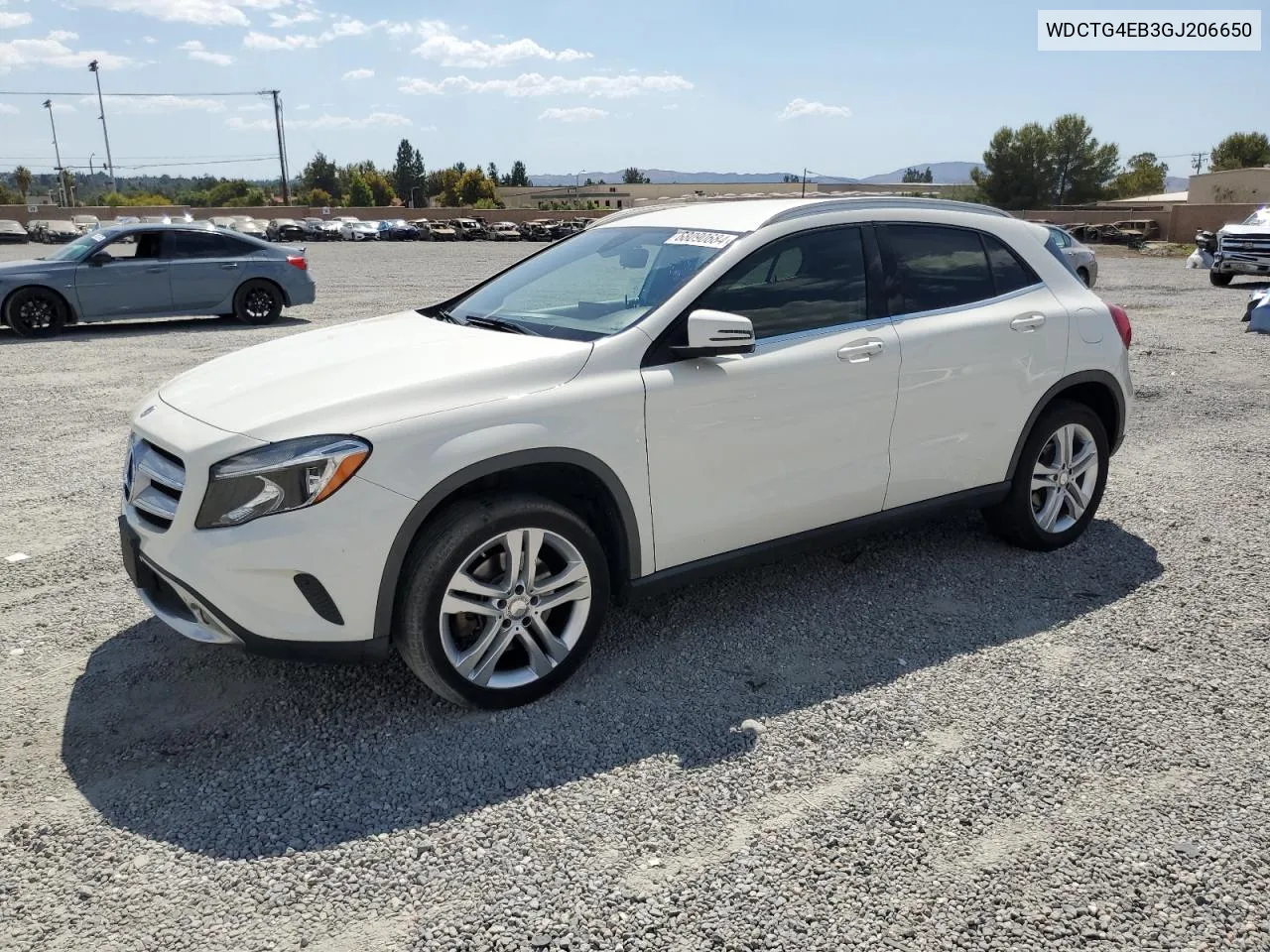 2016 Mercedes-Benz Gla 250 VIN: WDCTG4EB3GJ206650 Lot: 68090684