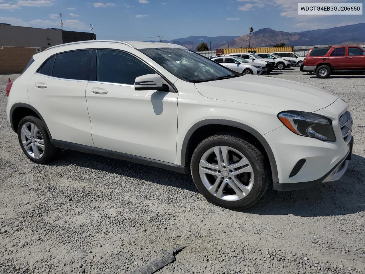 2016 Mercedes-Benz Gla 250 VIN: WDCTG4EB3GJ206650 Lot: 68090684