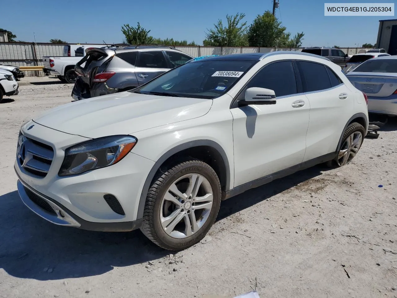 2016 Mercedes-Benz Gla 250 VIN: WDCTG4EB1GJ205304 Lot: 70838094