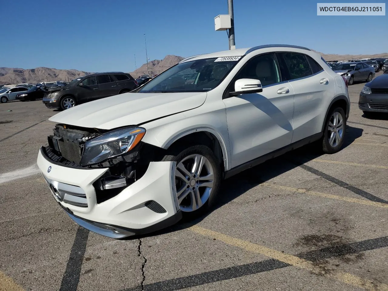 2016 Mercedes-Benz Gla 250 VIN: WDCTG4EB6GJ211051 Lot: 73938934