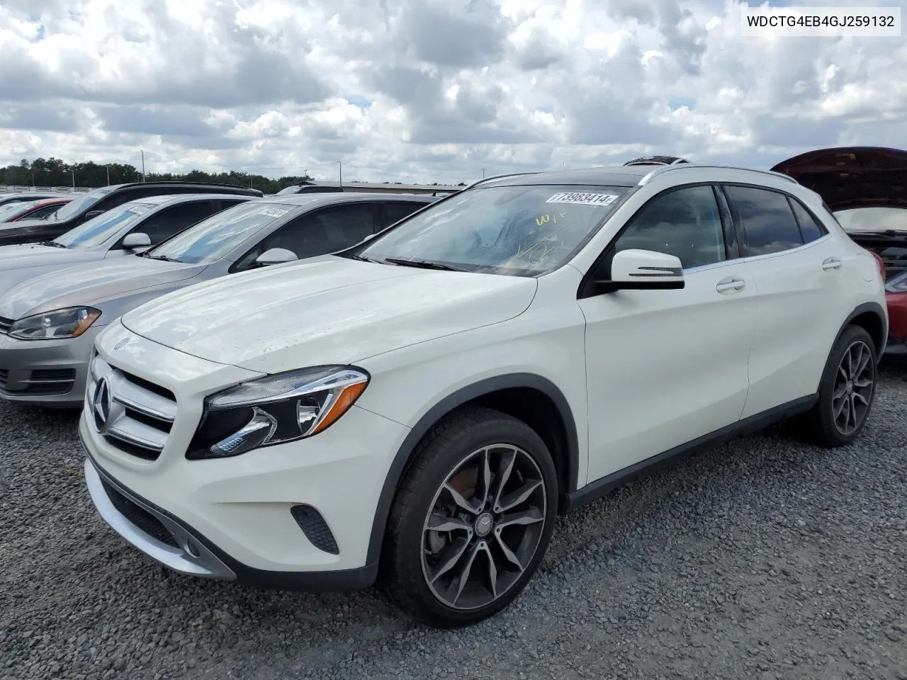 2016 Mercedes-Benz Gla 250 VIN: WDCTG4EB4GJ259132 Lot: 73983414