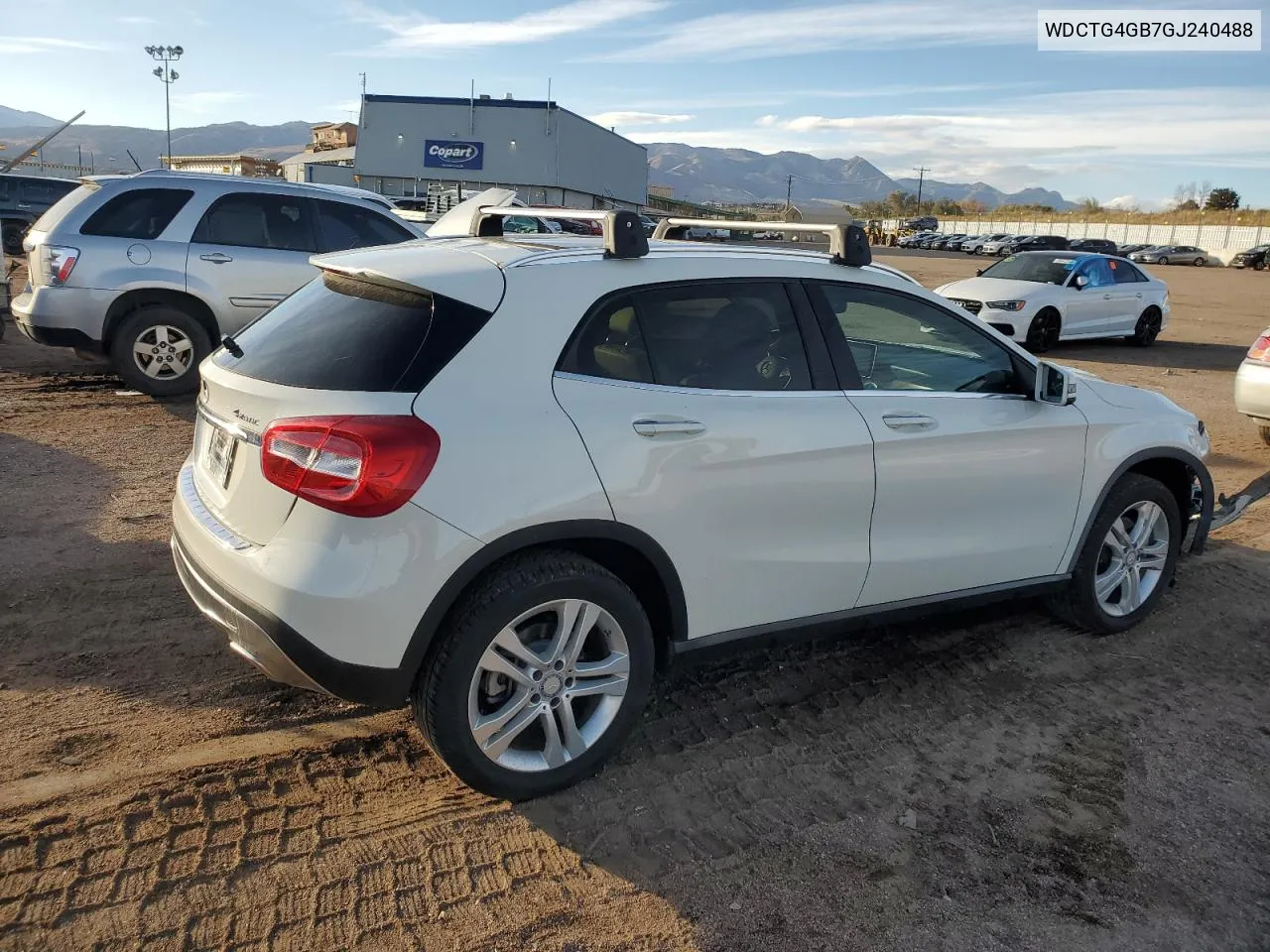 2016 Mercedes-Benz Gla 250 4Matic VIN: WDCTG4GB7GJ240488 Lot: 78258834