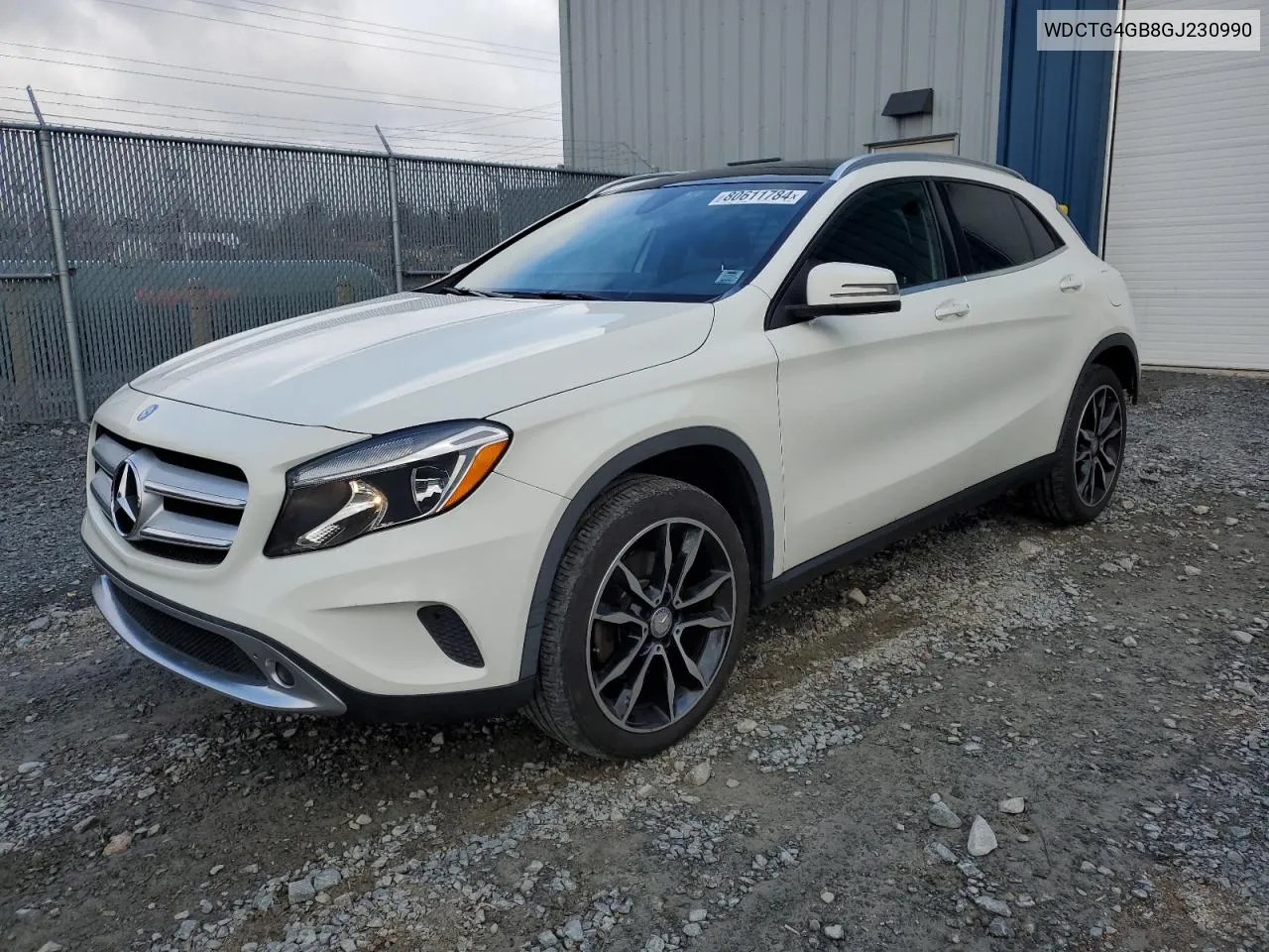 2016 Mercedes-Benz Gla 250 4Matic VIN: WDCTG4GB8GJ230990 Lot: 80611784